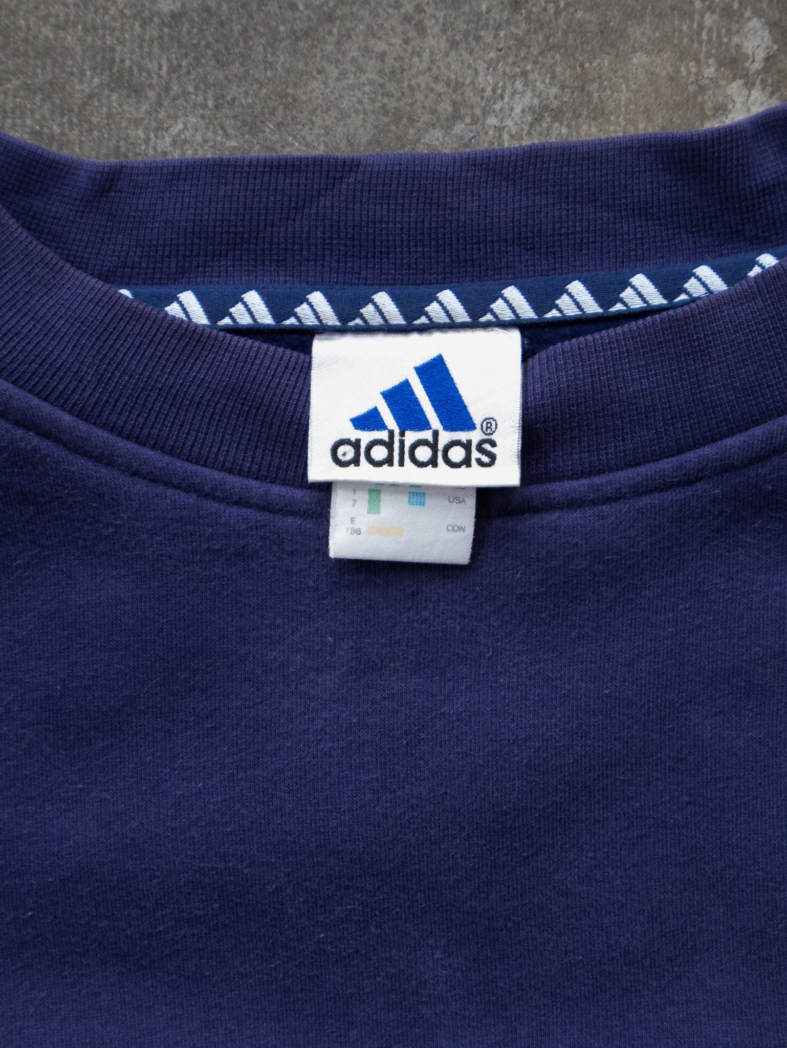 Vintage 90s Navy Adidas Sweatshirt (L)
