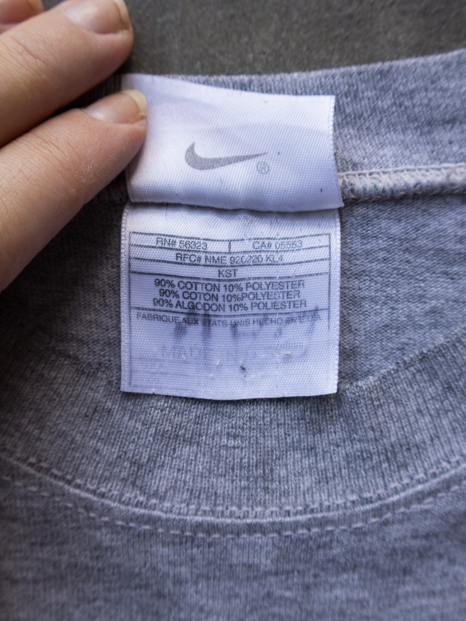 Vintage 90s Grey Nike Swoosh Tank (2XL)