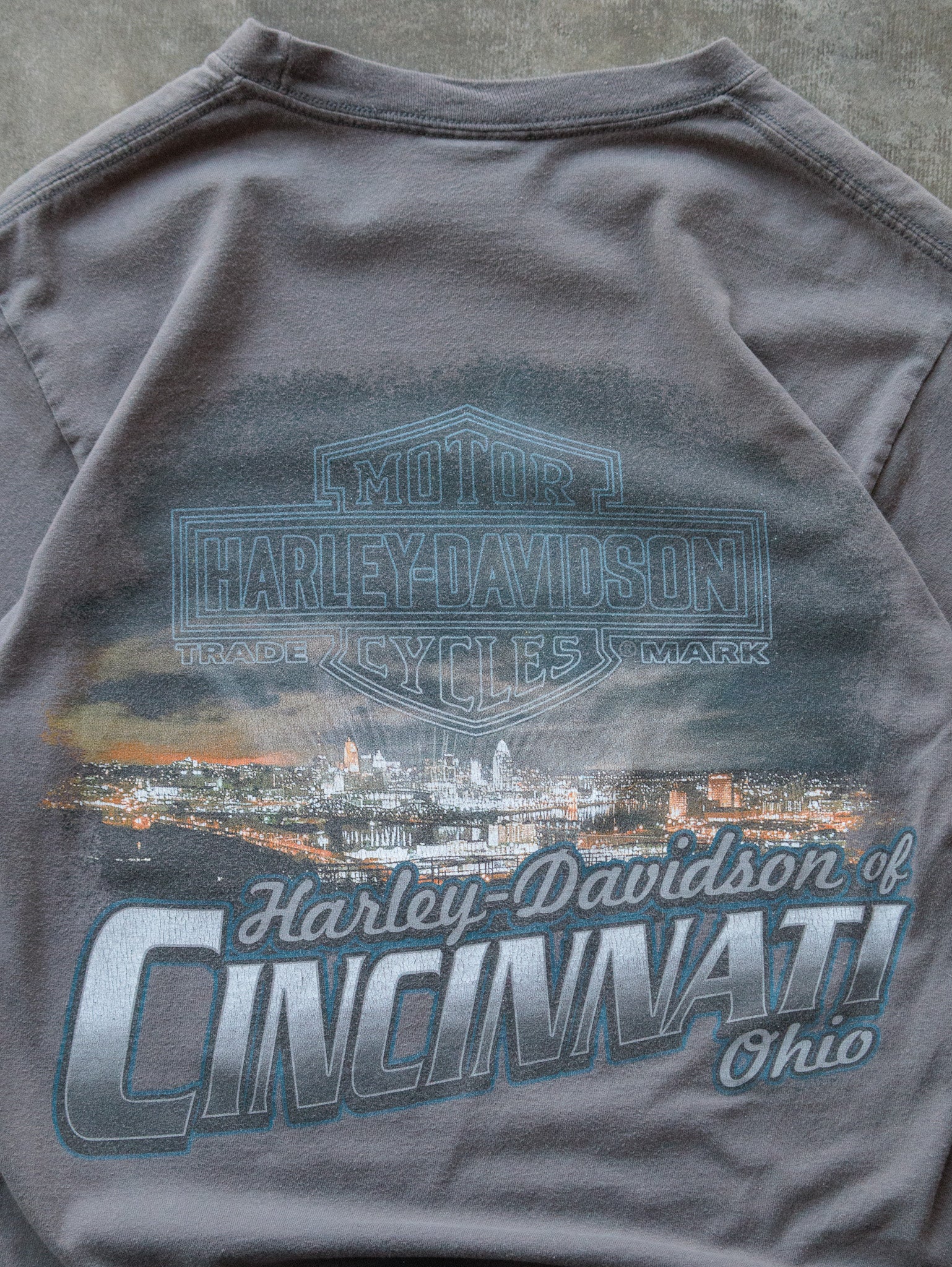 Vintage Grey Harley-Davidson Wile E Coyote Tee (S)