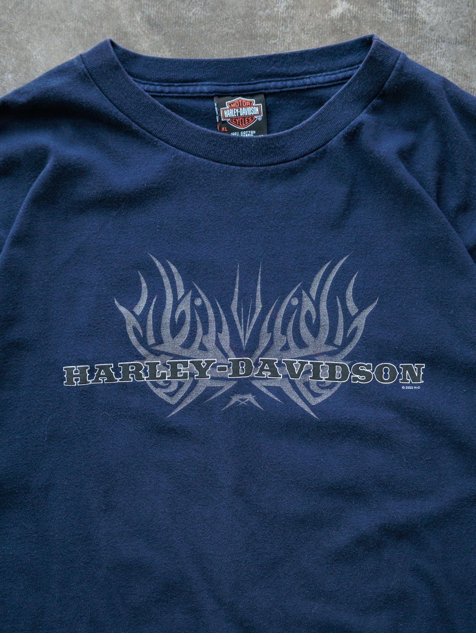Vintage 00s Navy Harley-Davidson Omaha Nebraska Tee (XL)