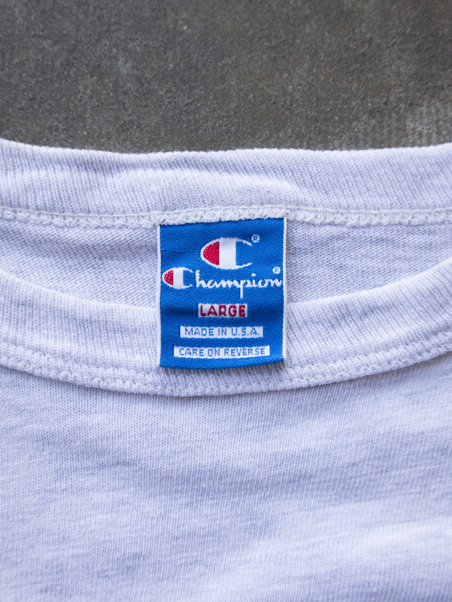 Vintage 90s Grey Champion Tee (L)