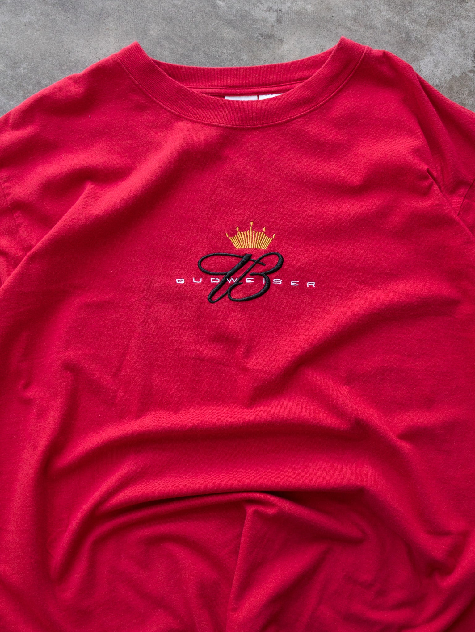 Vintage 00s Red Budweiser Dale Earnhardt Jr. Tee (XL)