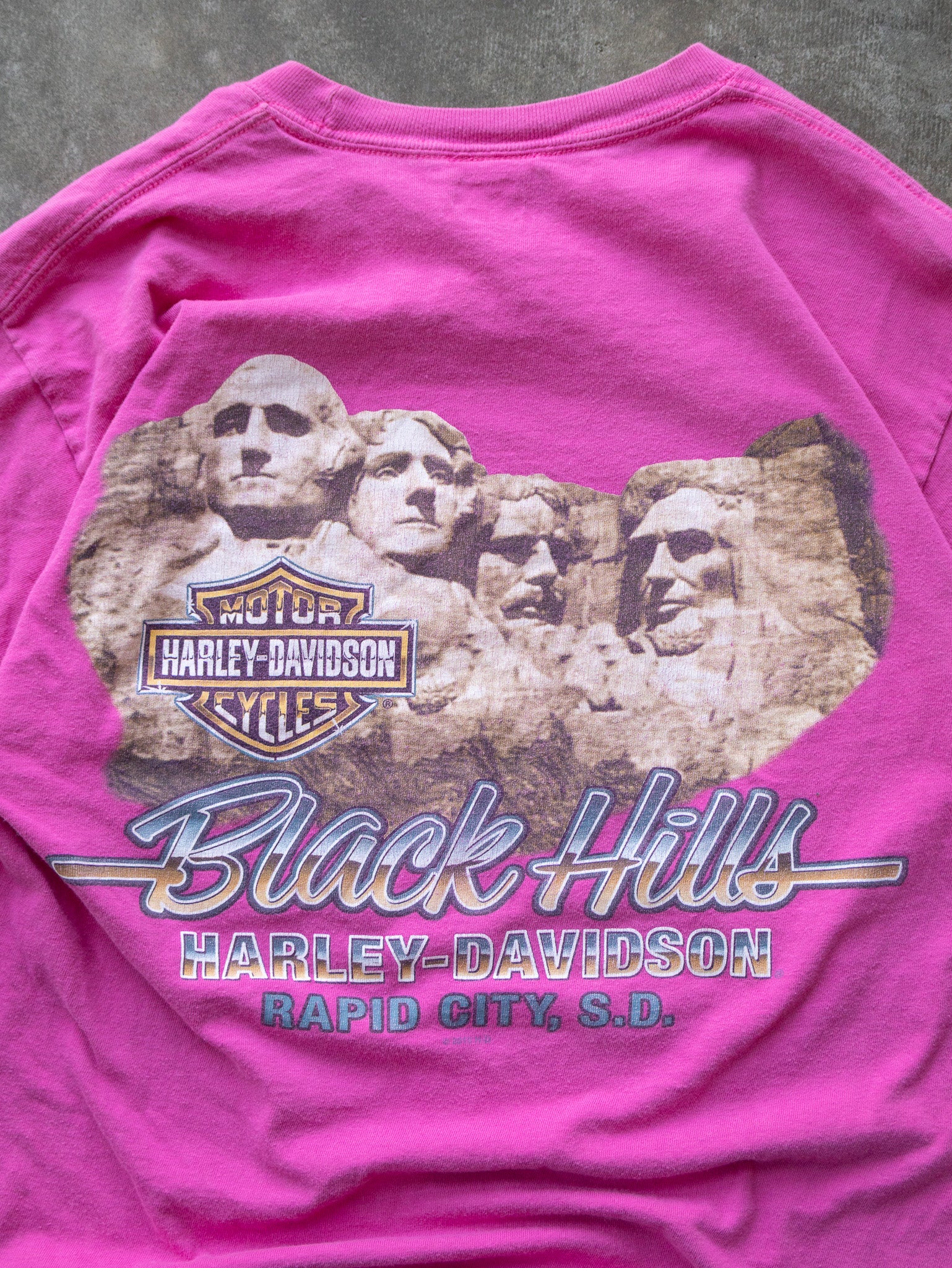 Vintage 2010 Pink Harley-Davidson Sturgis South Dakota Tee (M)