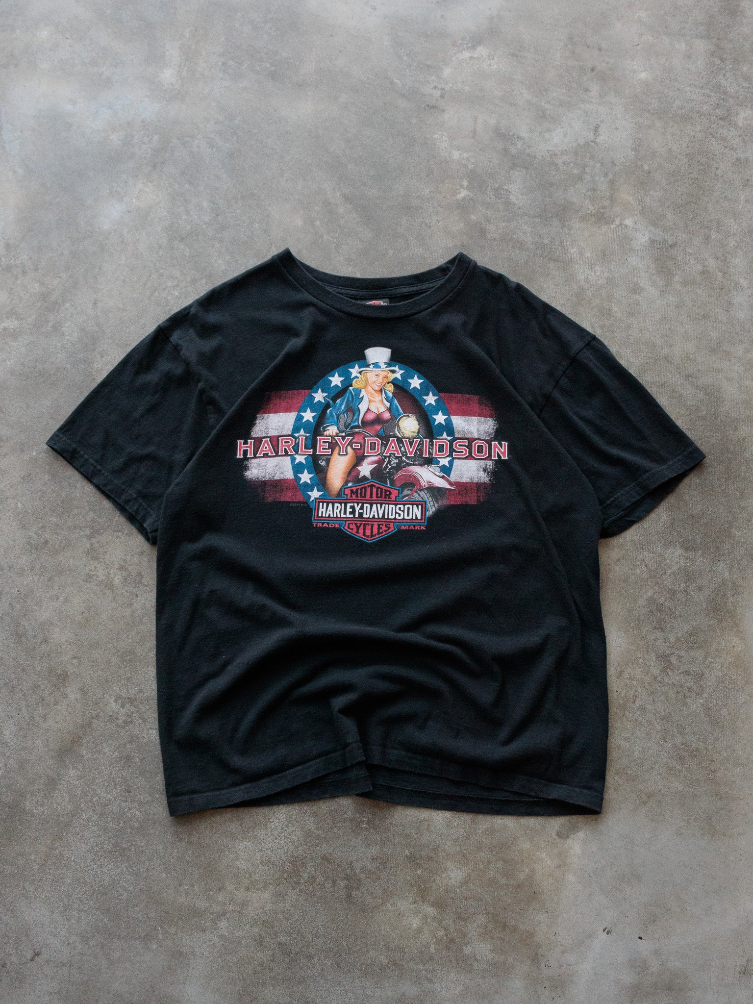 Vintage Black Harley-Davidson Monroe Louisiana Tee (XL)