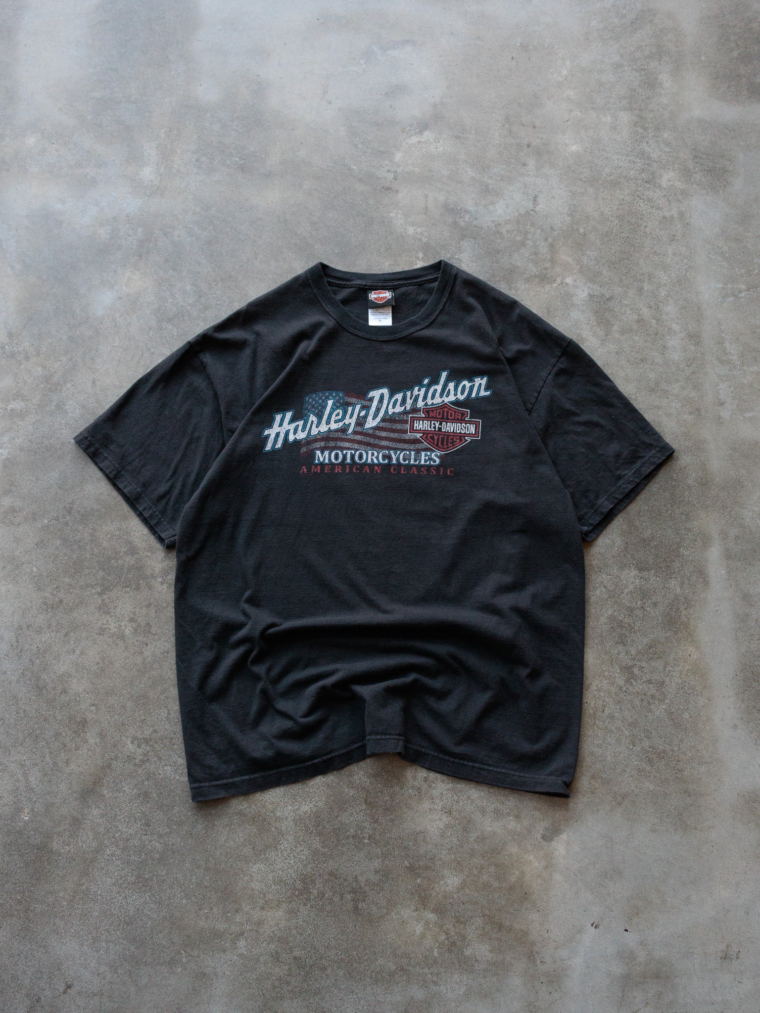Vintage Black Harley-Davidson Tulsa Oklahoma Tee (XL)