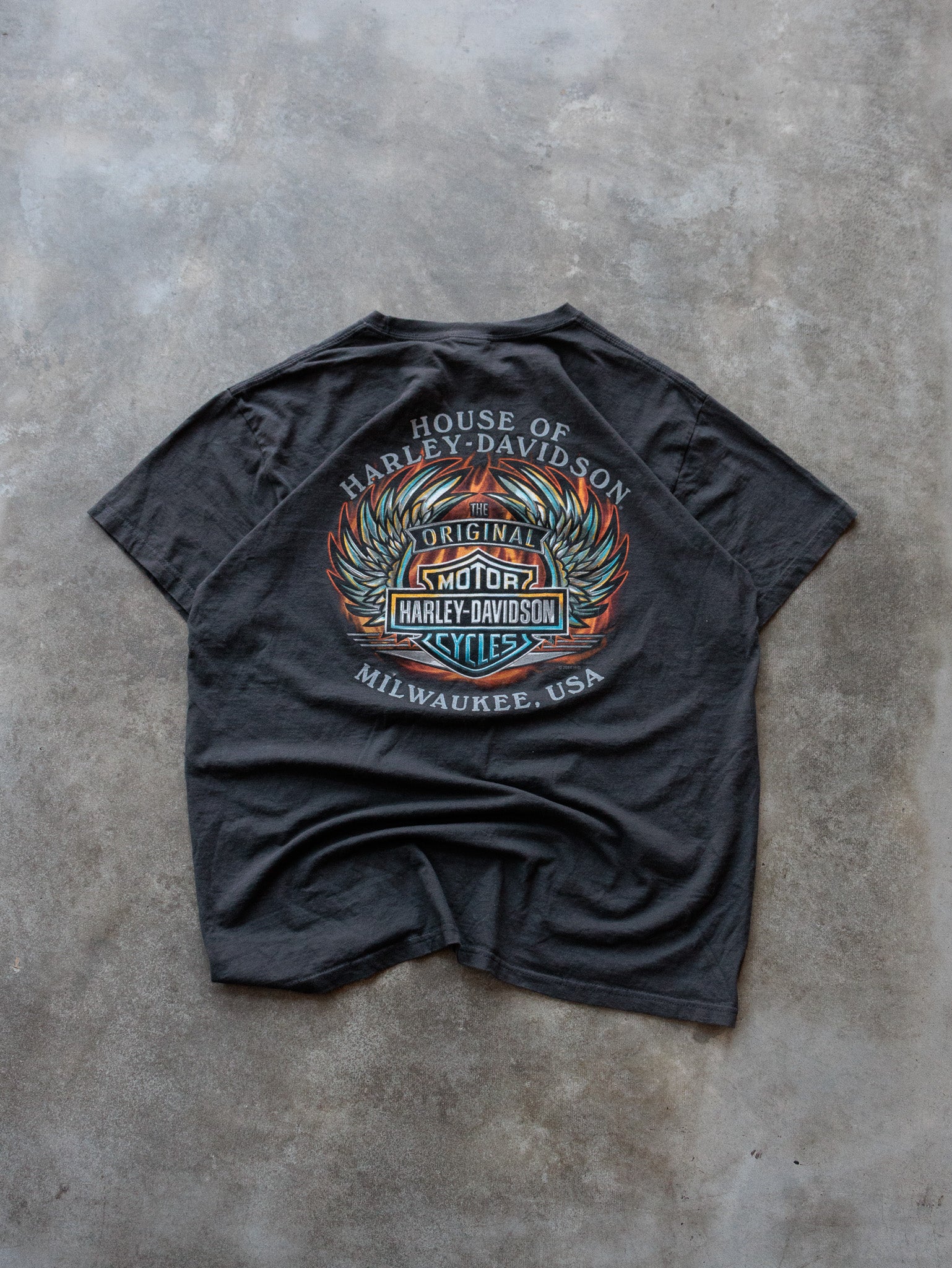 Vintage Black Harley-Davidson Milwaukee Tee (XL)