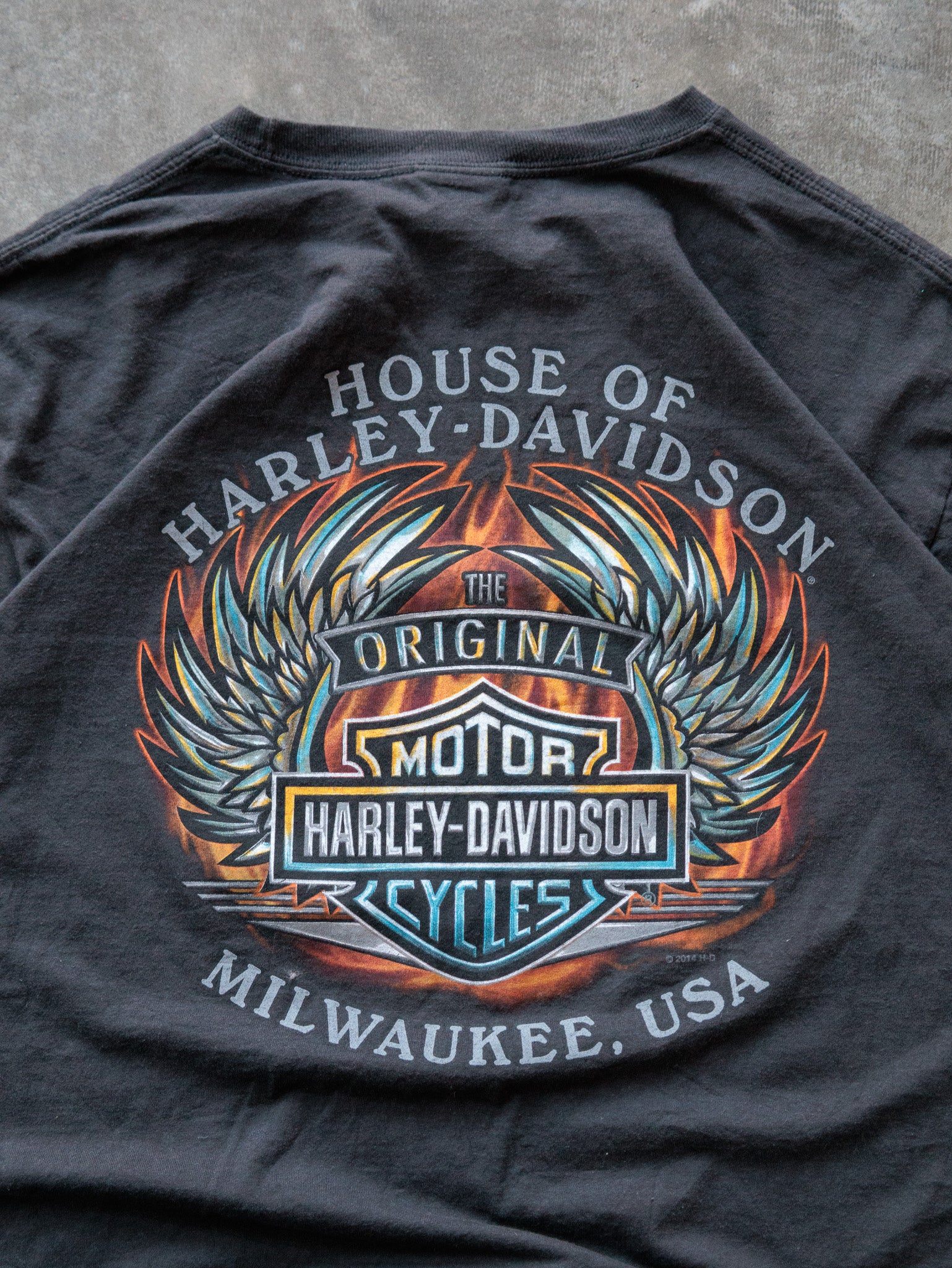 Vintage Black Harley-Davidson Milwaukee Tee (XL)