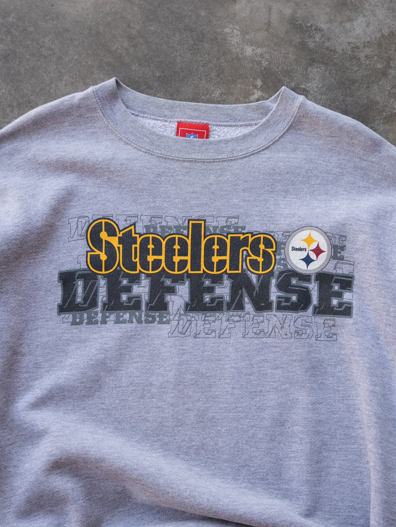 Vintage 90s Grey Pittsburgh Steelers Sweatshirt (L)
