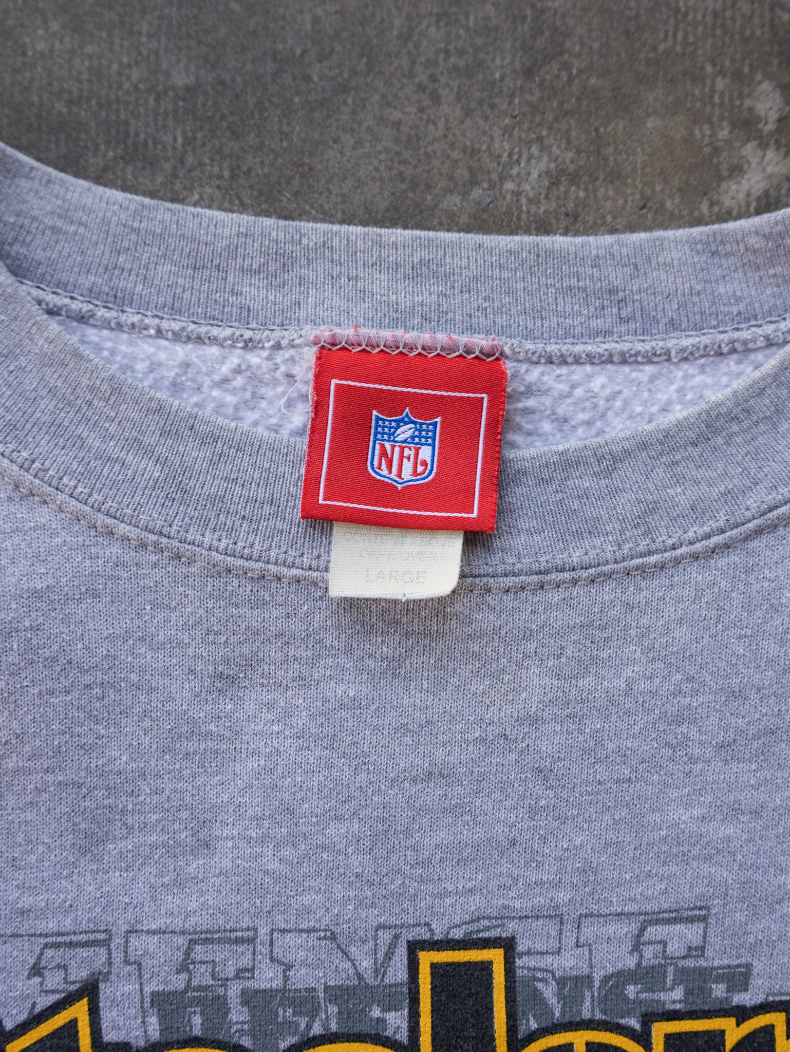 Vintage 90s Grey Pittsburgh Steelers Sweatshirt (L)