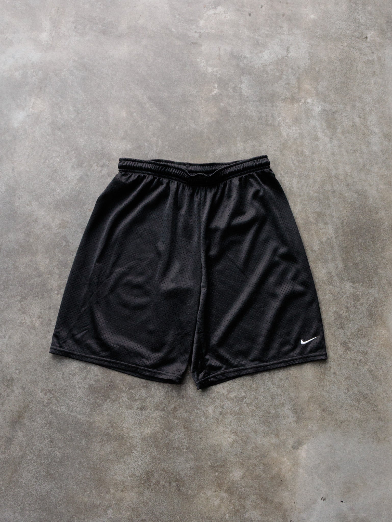 Vintage Black Nike Mesh Shorts (Women's L)
