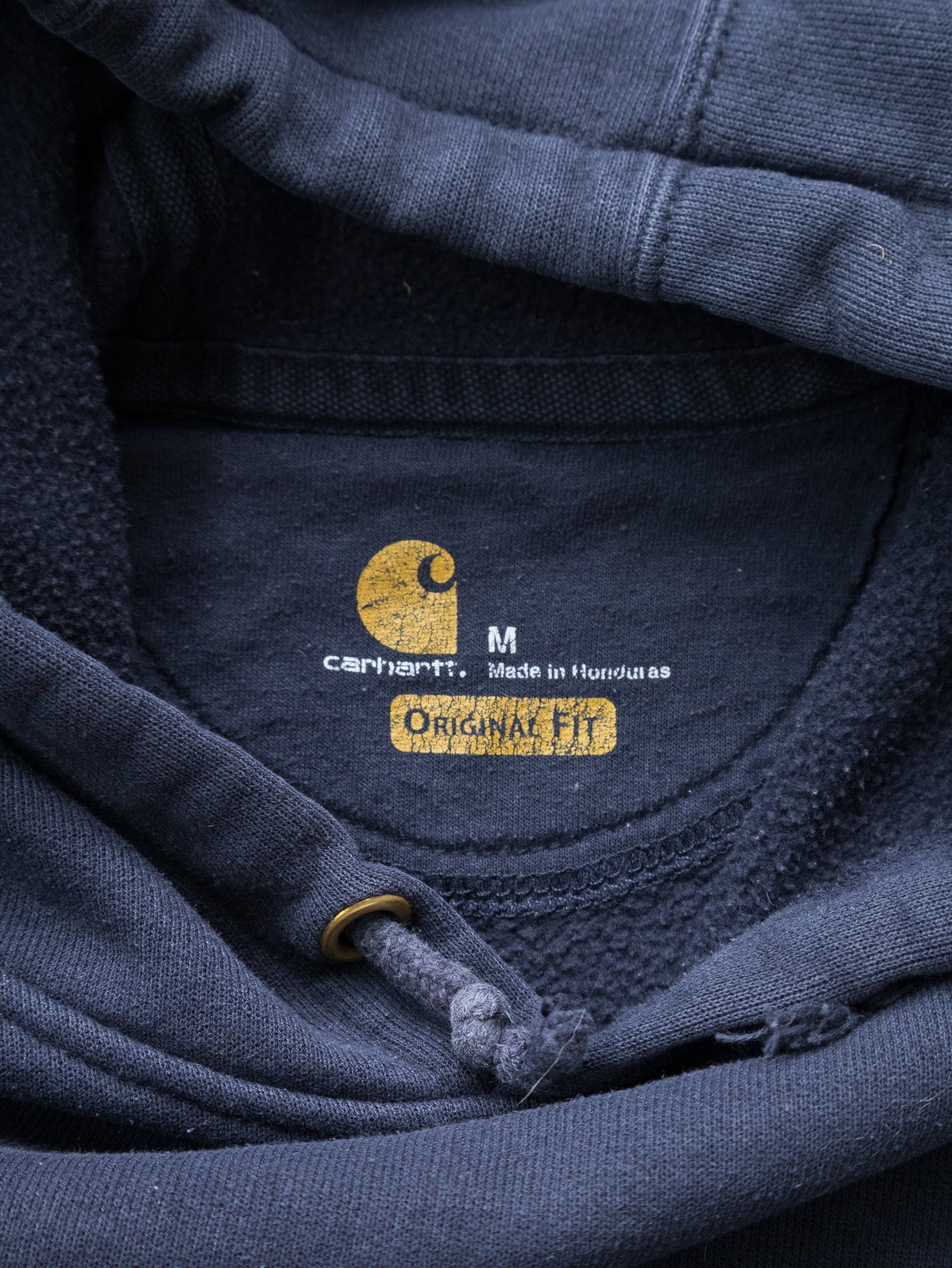 Vintage Navy Carhartt Hoodie (M)
