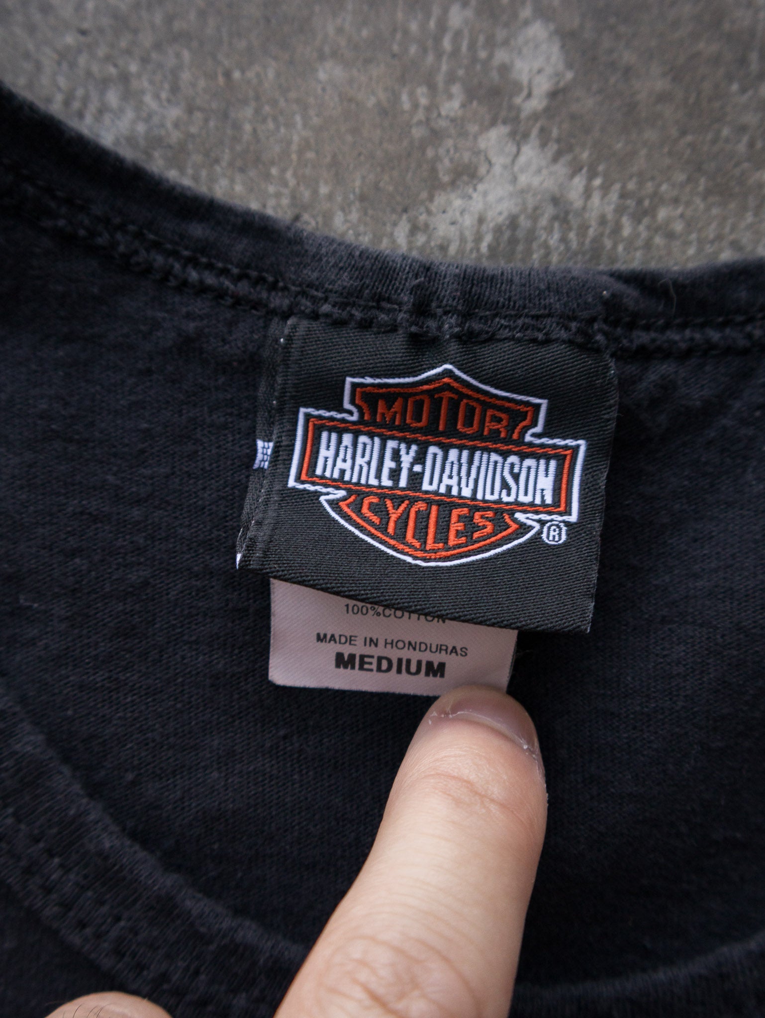 Vintage Black Harley-Davidson Mexico Skull Graphic Tank (M)