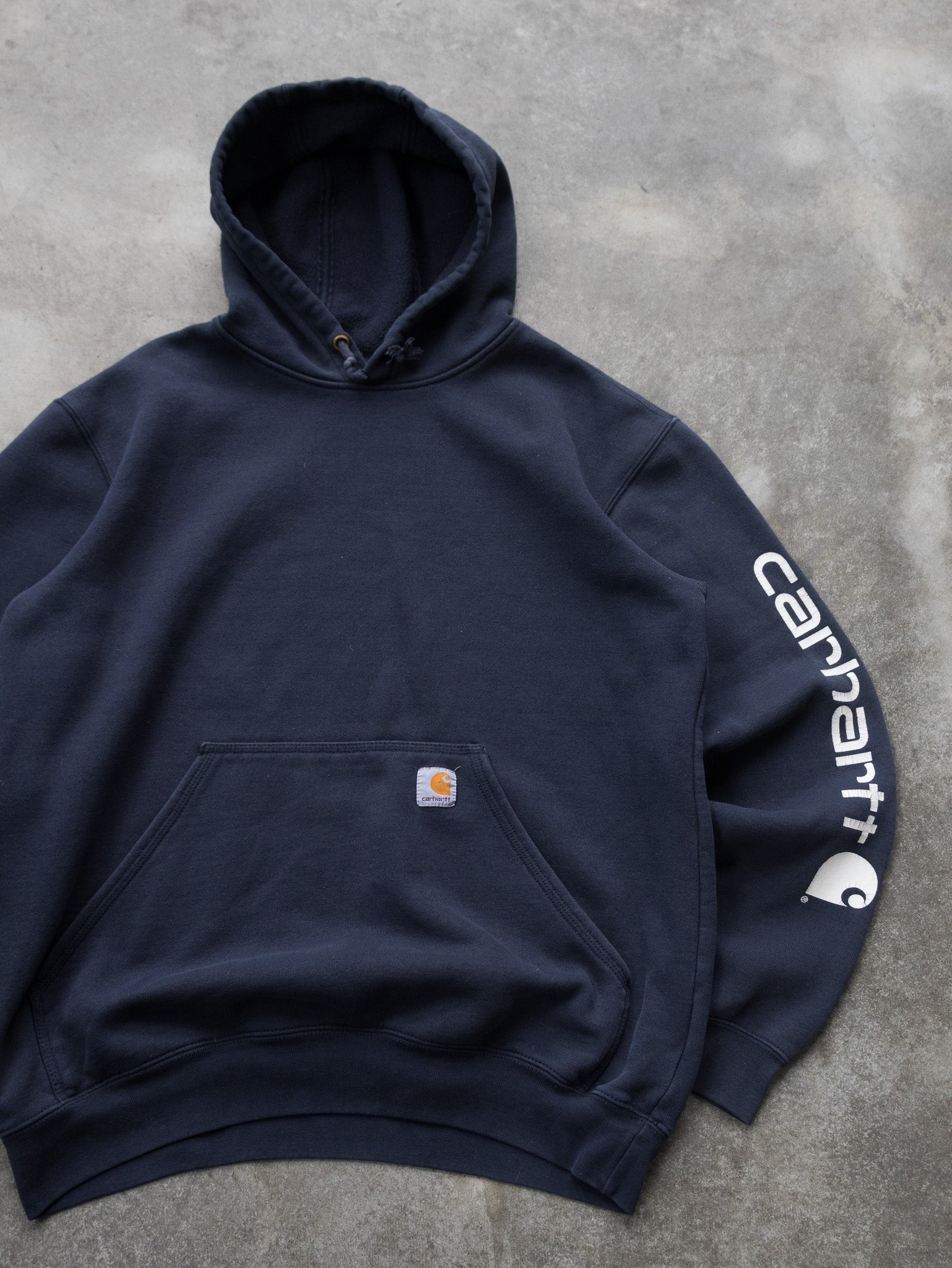 Vintage Navy Carhartt Hoodie (M)