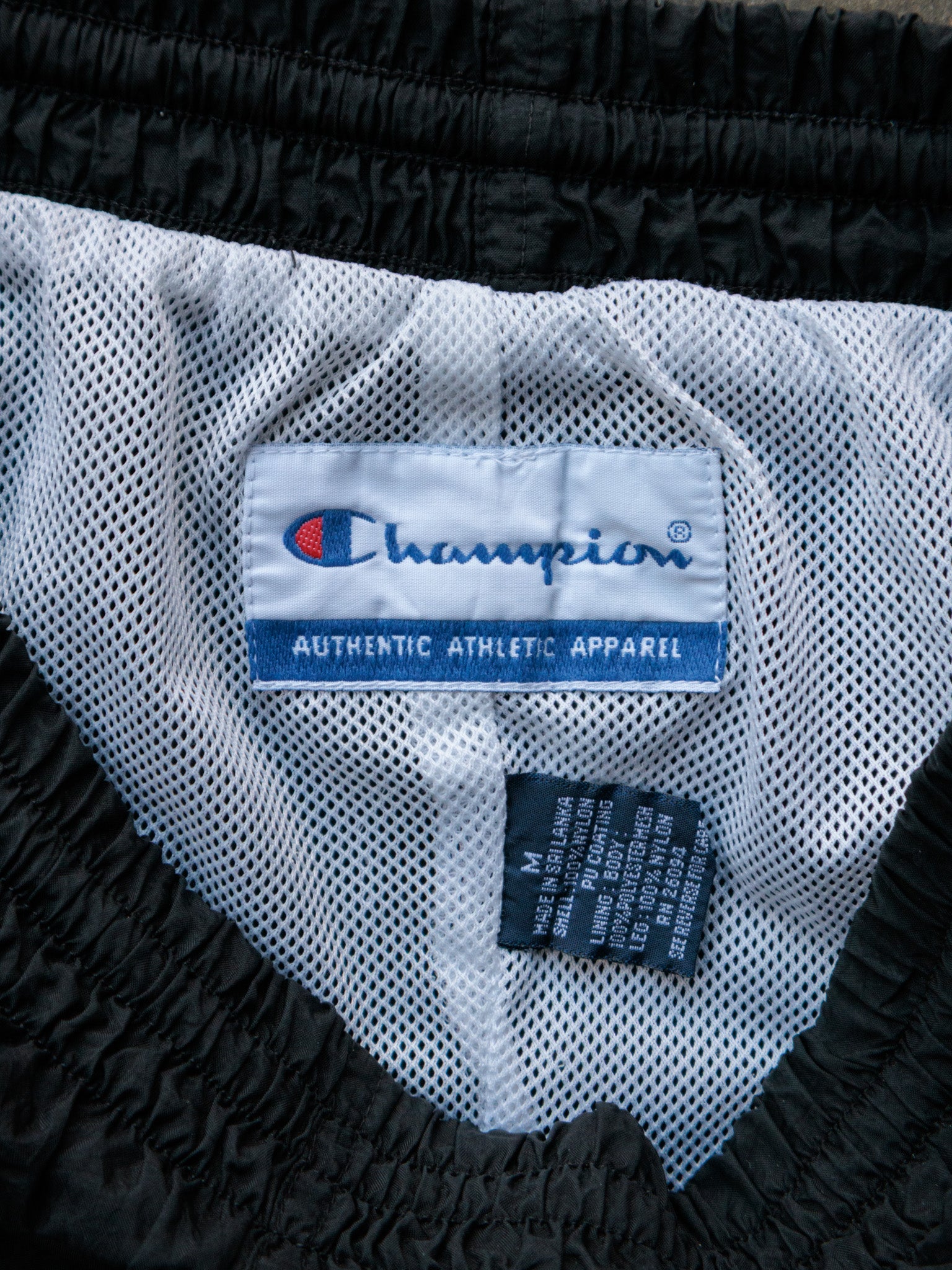 Vintage 00s Black Champion Swim Shorts (M)