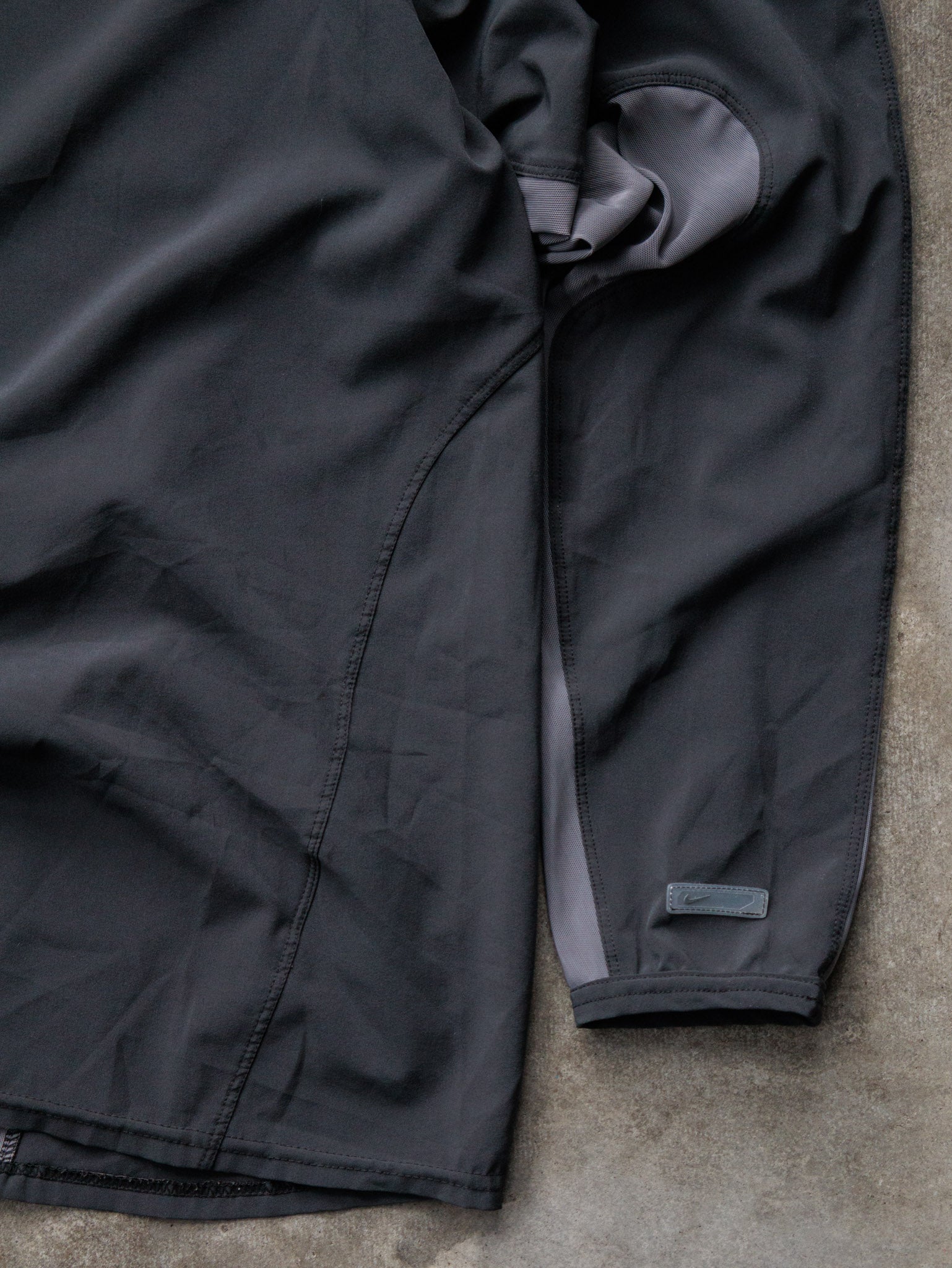 Vintage 00s Black Nike Colourblock Quarter Zip (XL)
