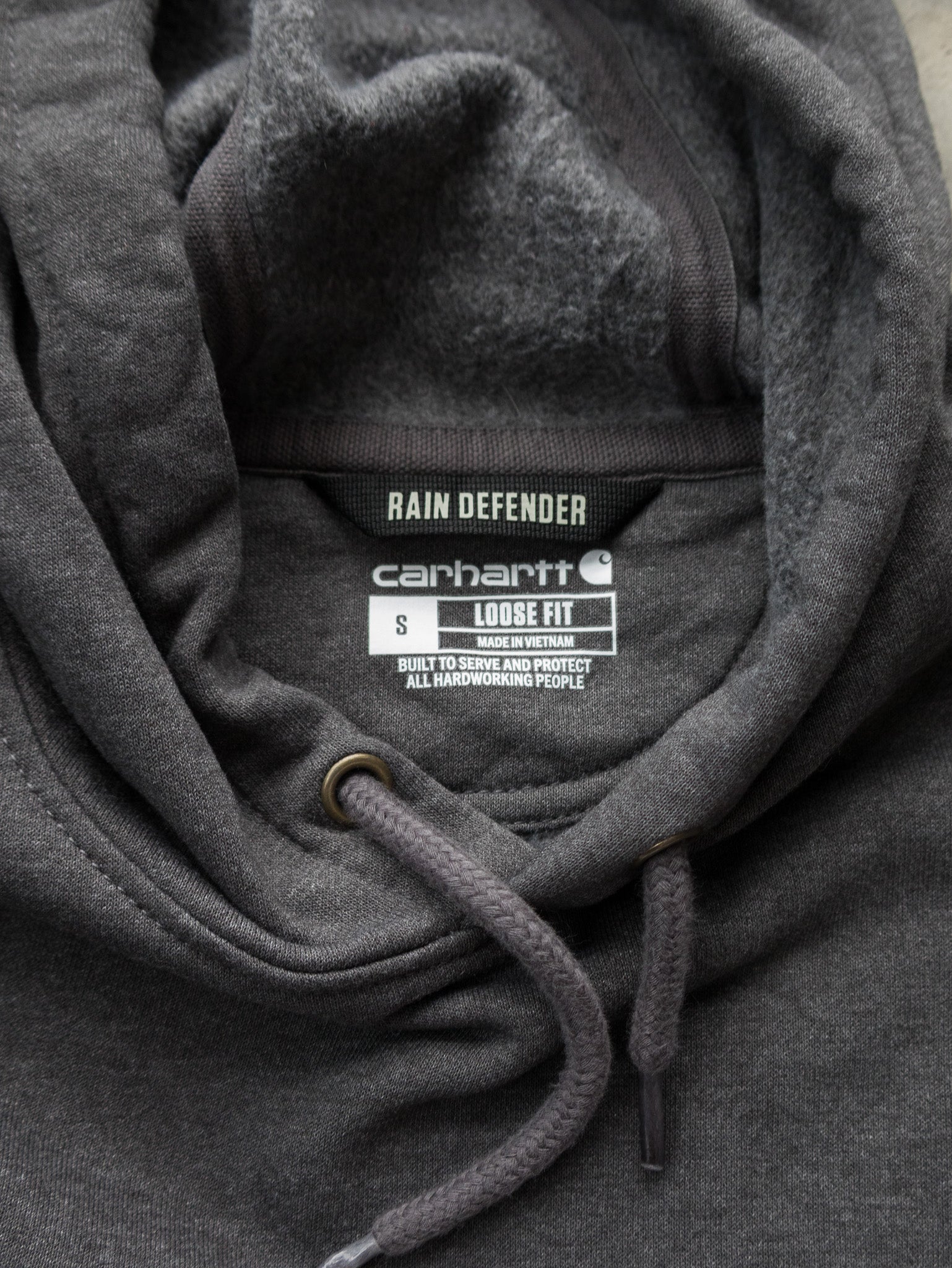 Vintage Charcoal Carhartt Hoodie (S)