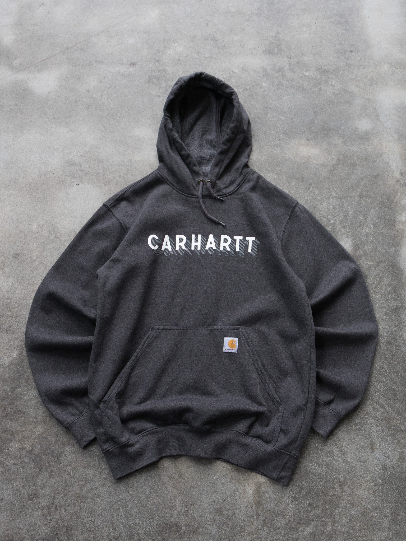 Vintage Charcoal Carhartt Hoodie (S)