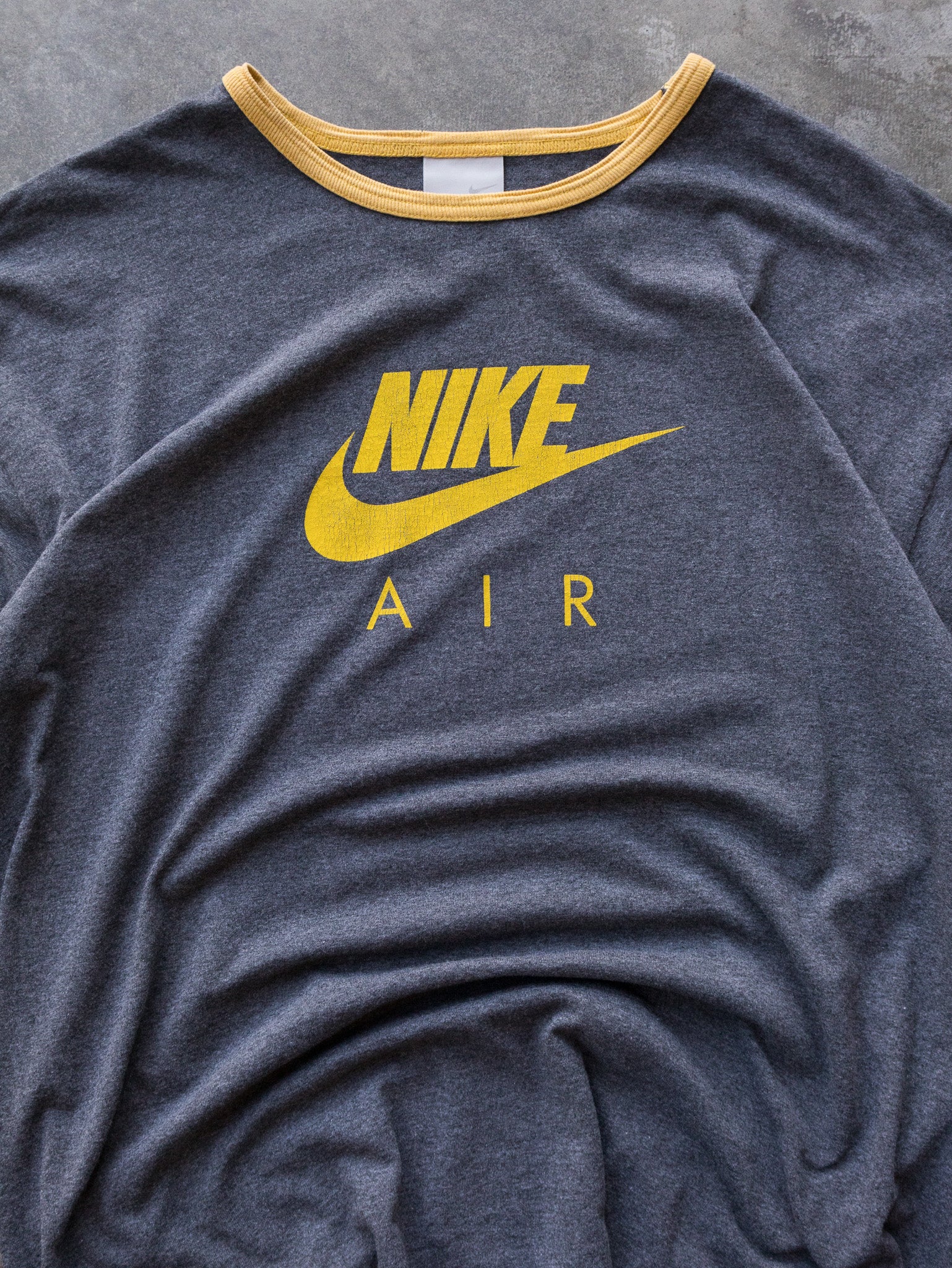 Vintage 00s Grey Nike Air Ringer Tee (XL)