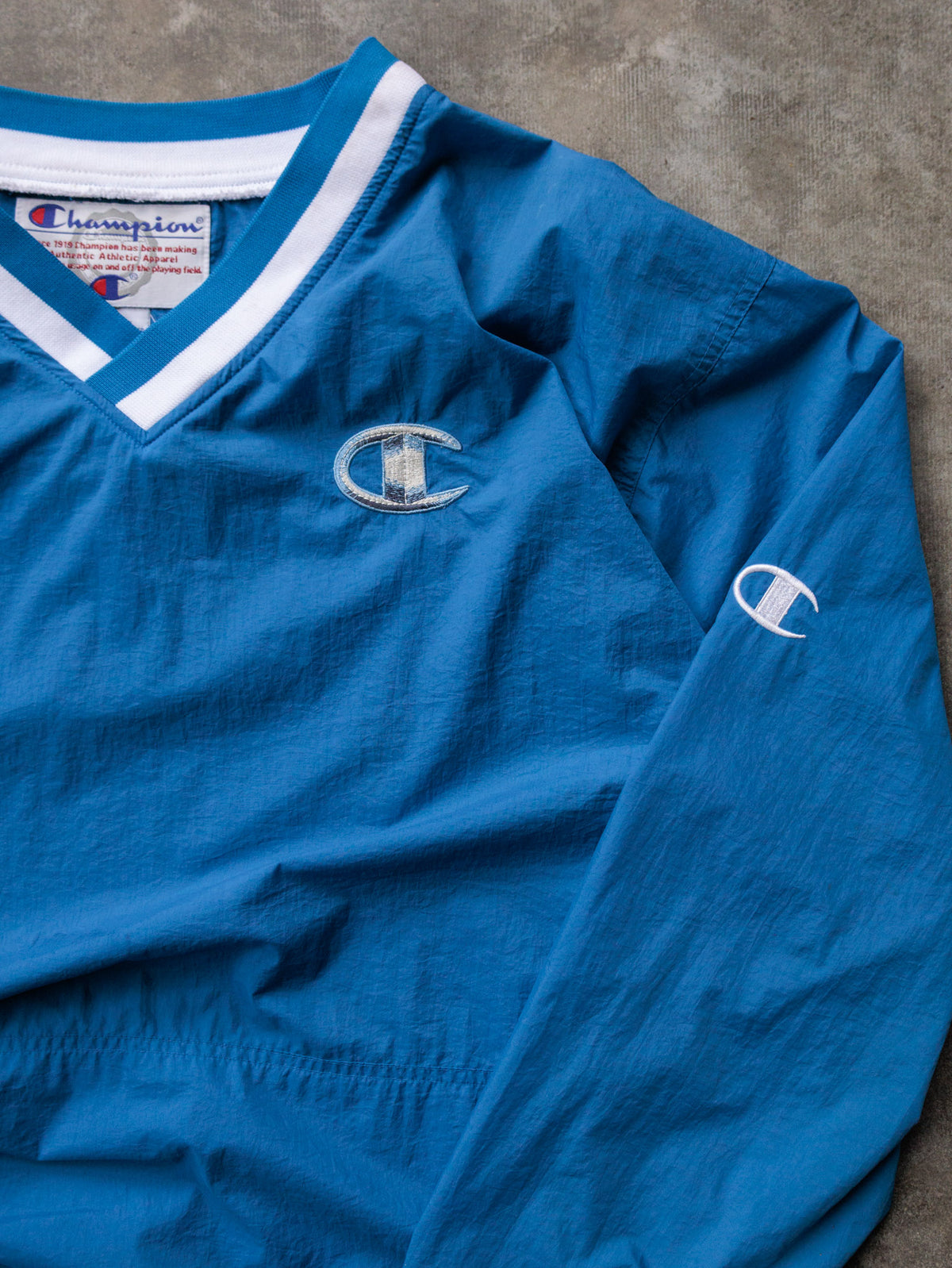 Vintage 90s Blue Champion Windbreaker (L)