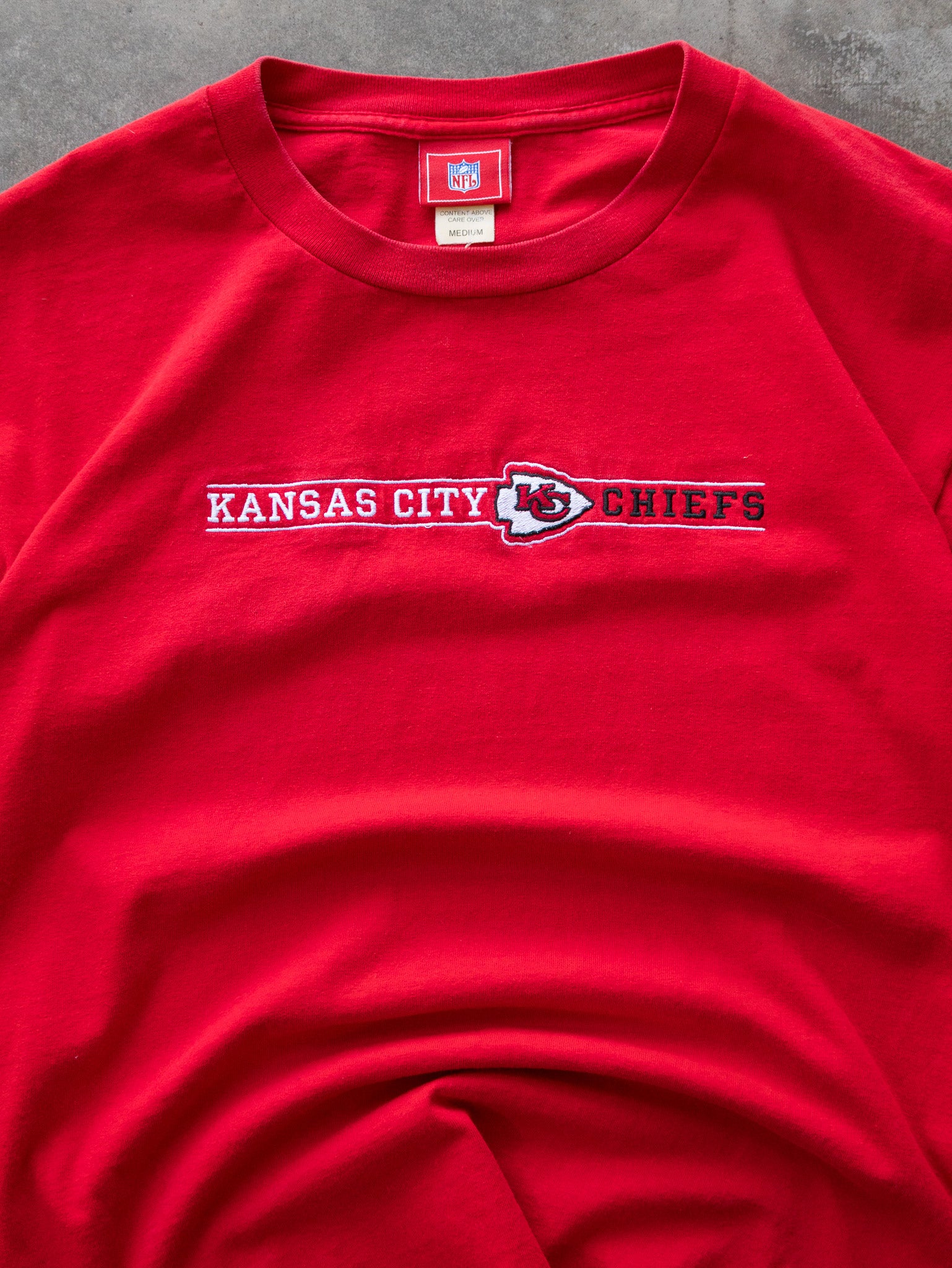 Vintage Red Kansas City Chiefs Tee (M)