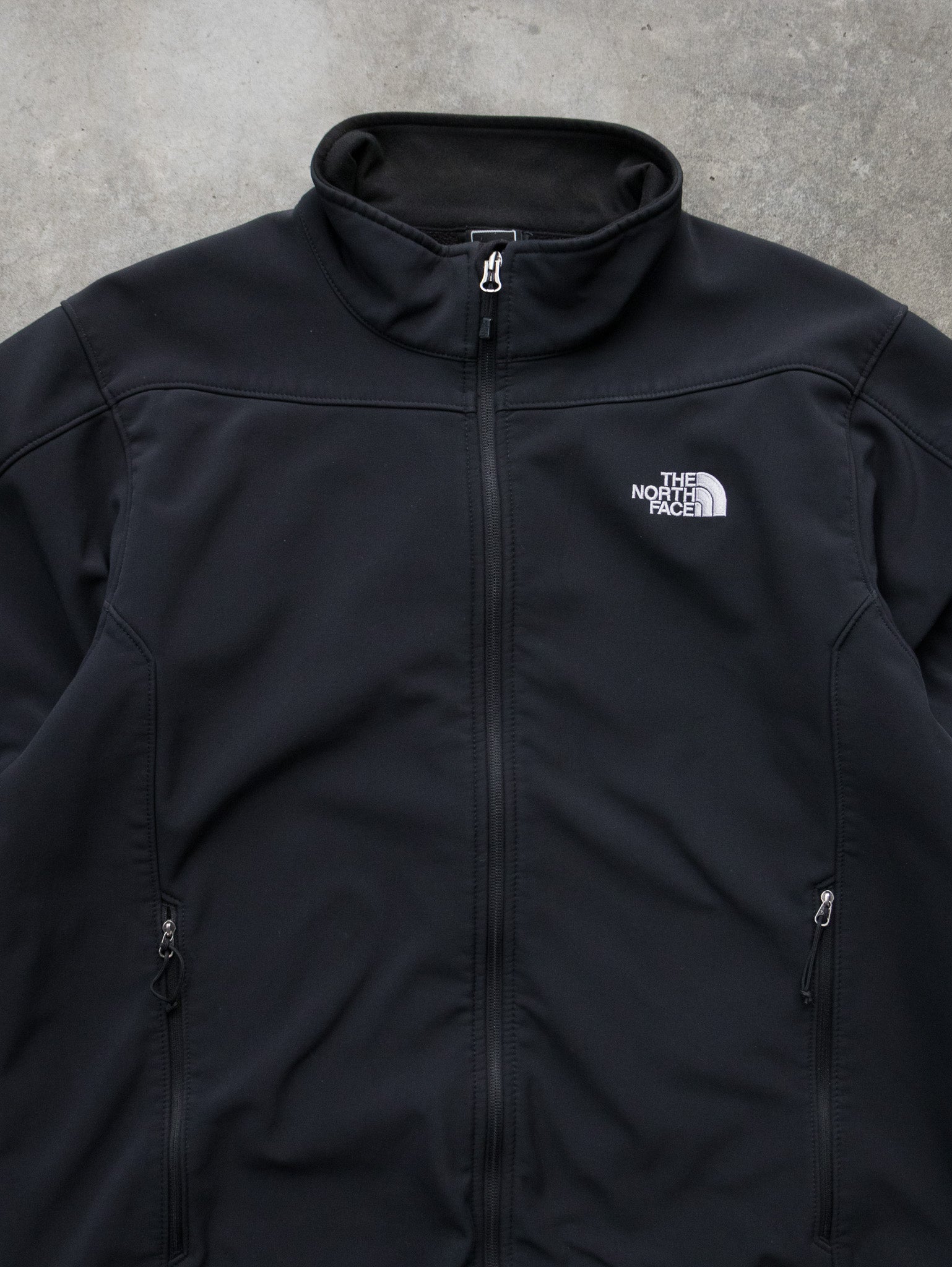 Vintage The North Face Black Softshell Jacket (L)