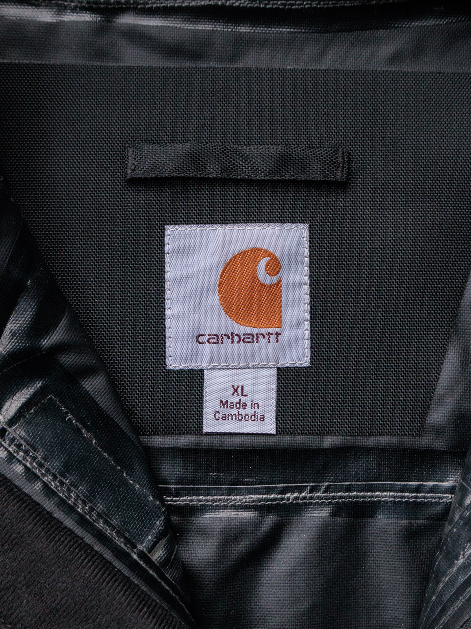 Vintage Black Carhartt Windbreaker (XL)