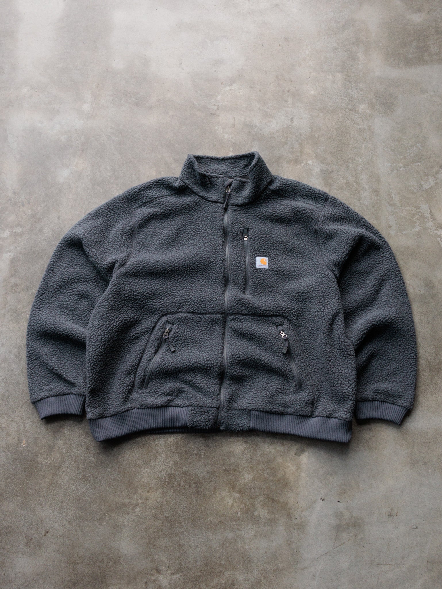 Grey Carhartt Fleece Jacket (2XL)