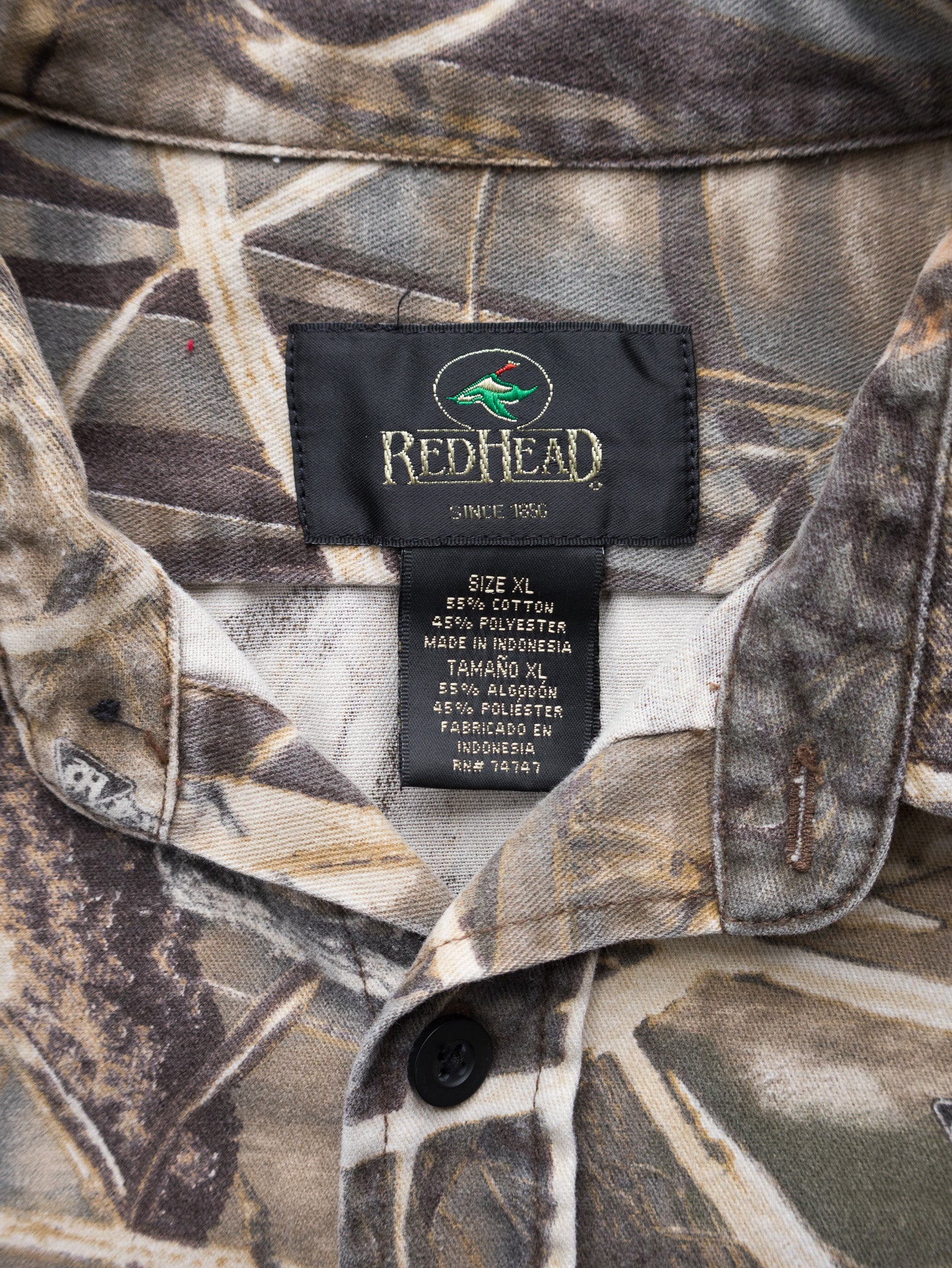 Vintage RedHead Camo Shirt (XL)