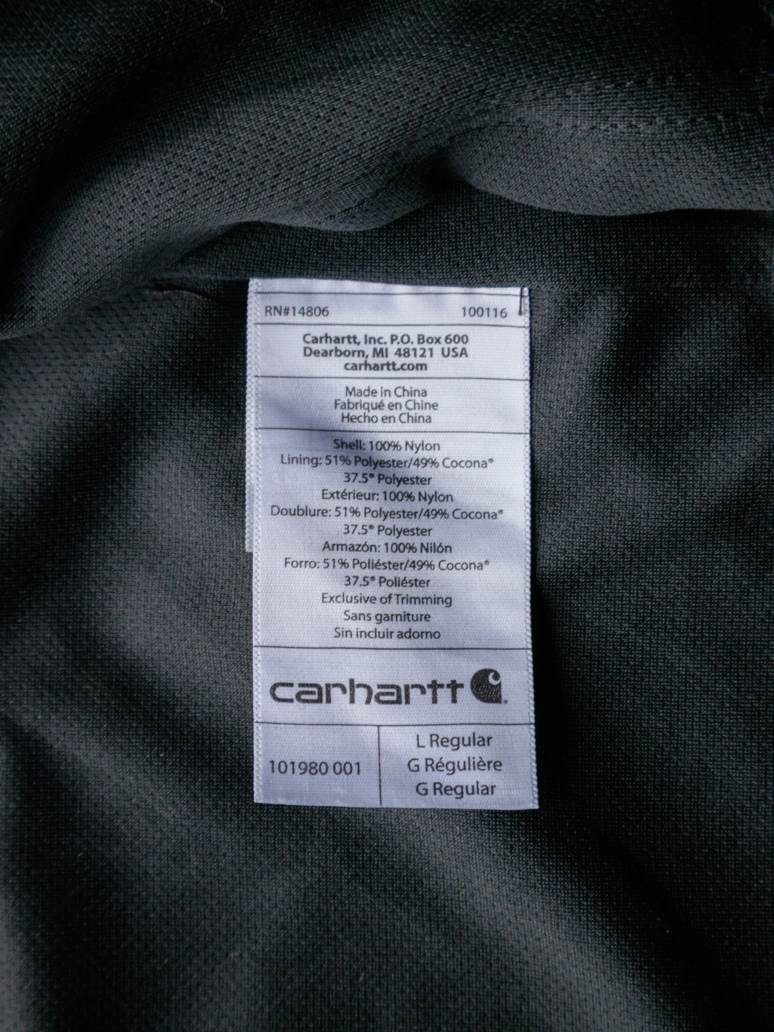 Vintage Black Carhartt Jacket (L)
