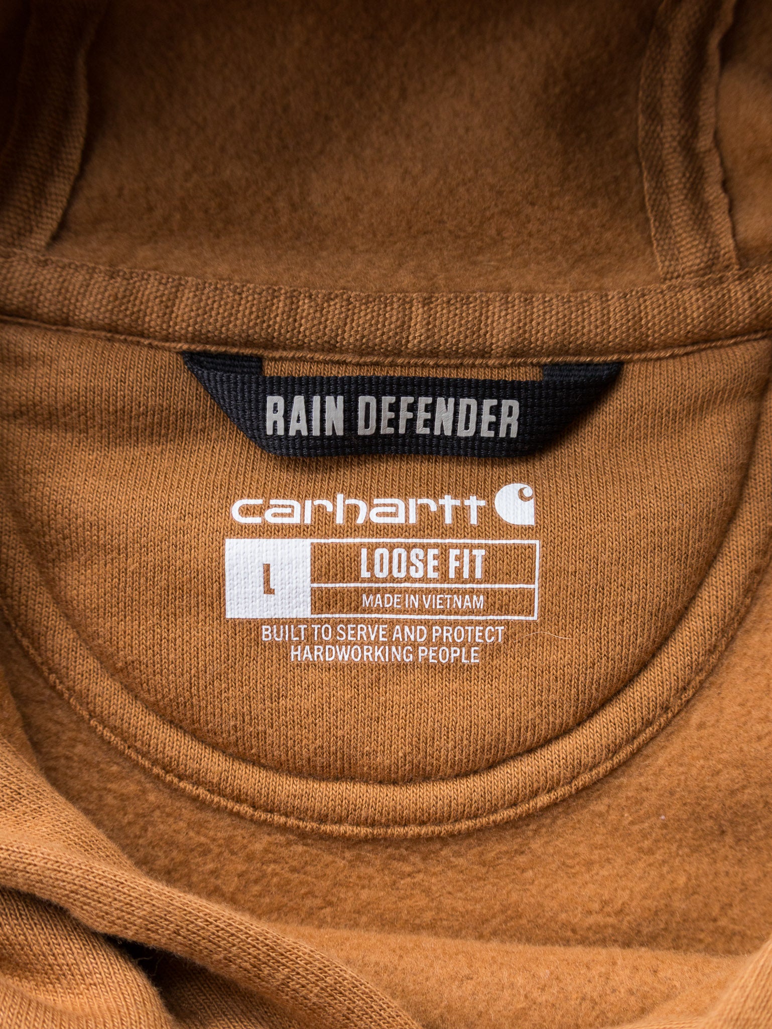 Vintage Brown Carhartt Rain Defender Hoodie (L)