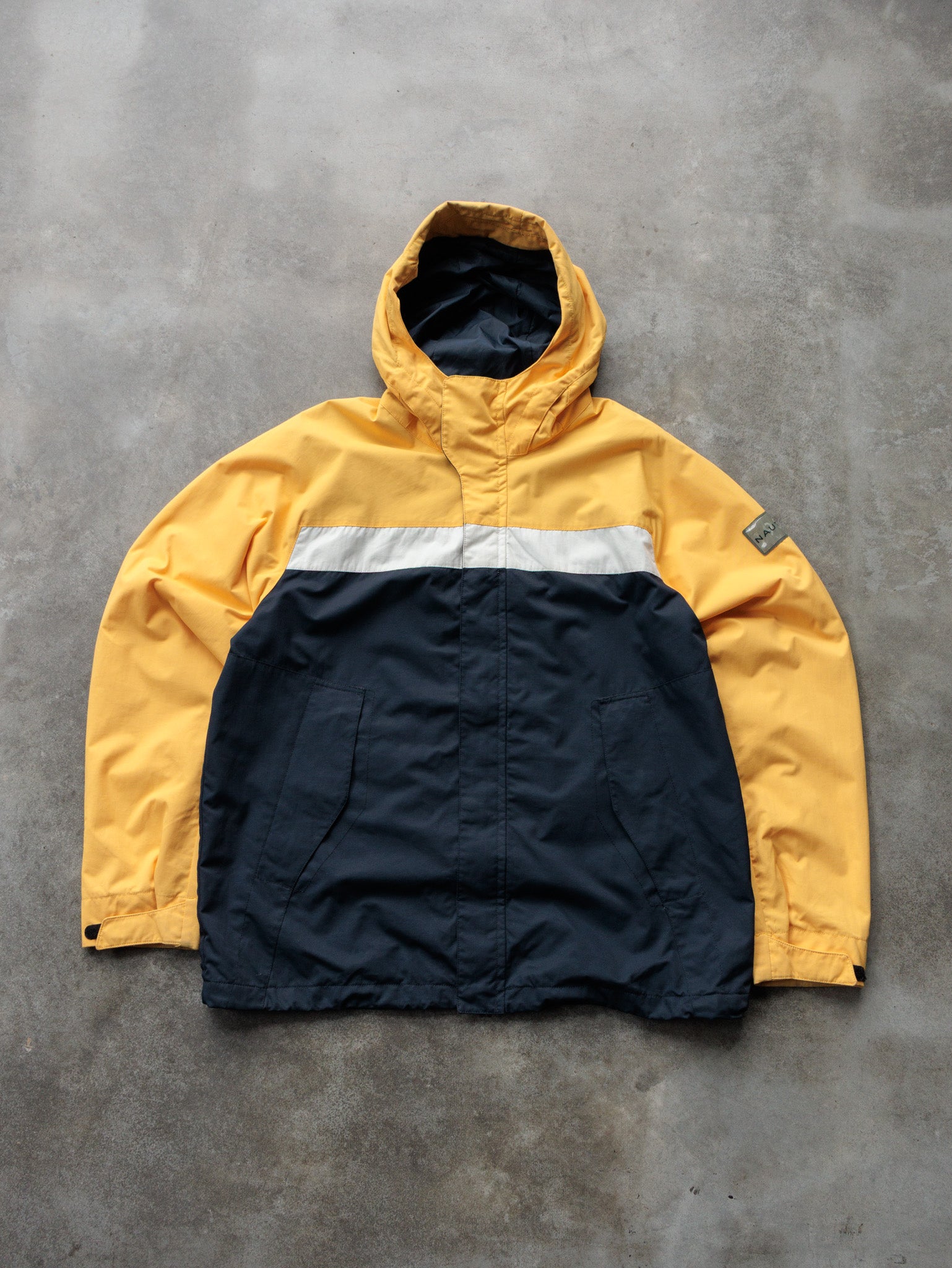 Vintage 00s Yellow & Navy Nautica Jacket (L)