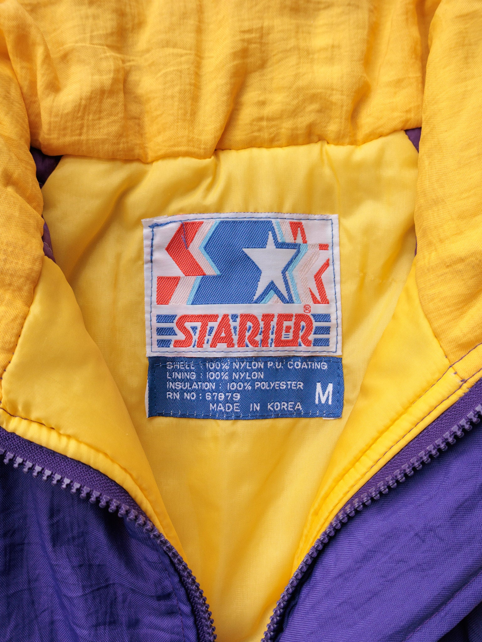 Vintage 90s Purple Starter Minnesota Vikings Puffer Jacket (M)