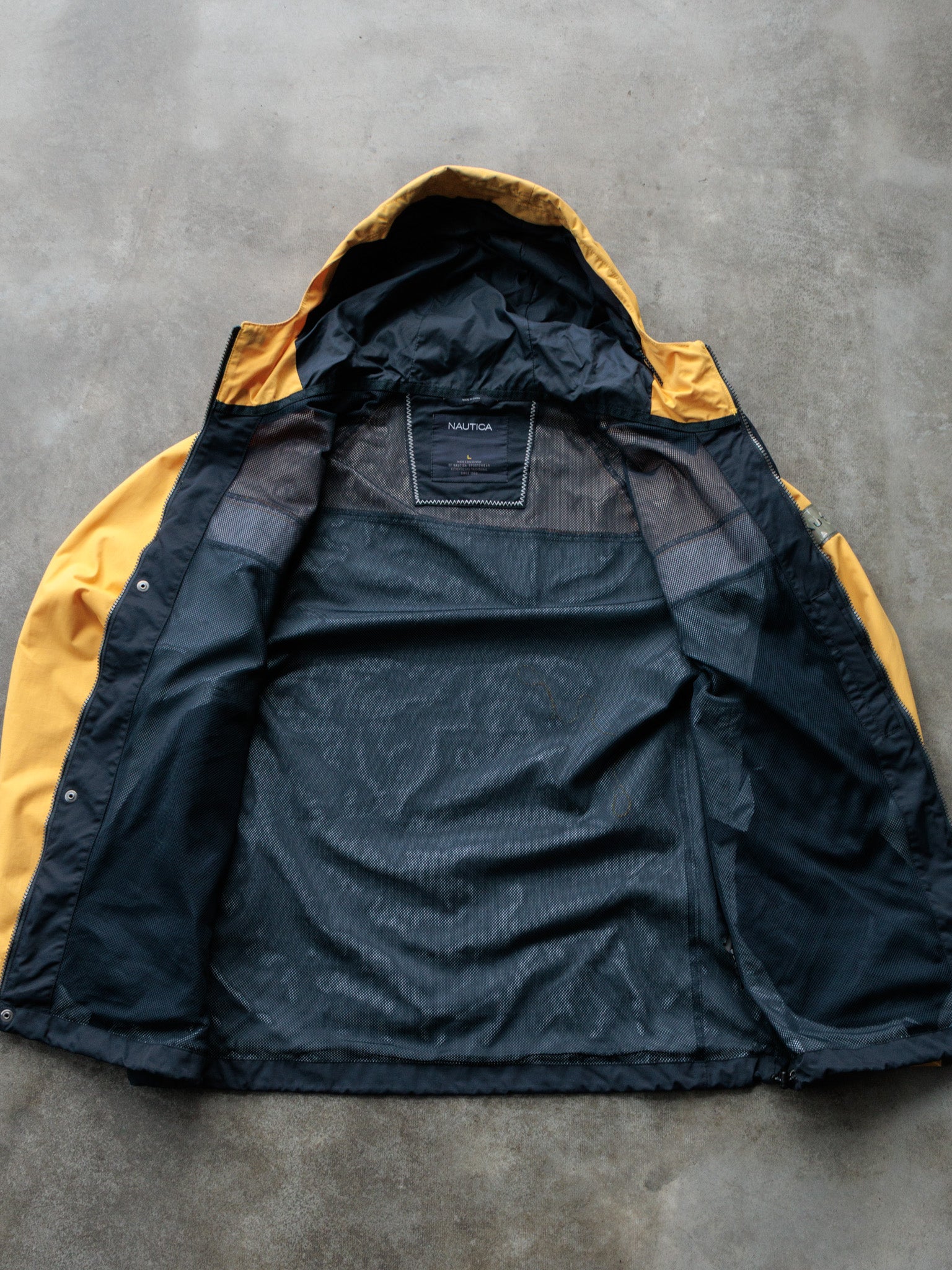 Vintage 00s Yellow & Navy Nautica Jacket (L)