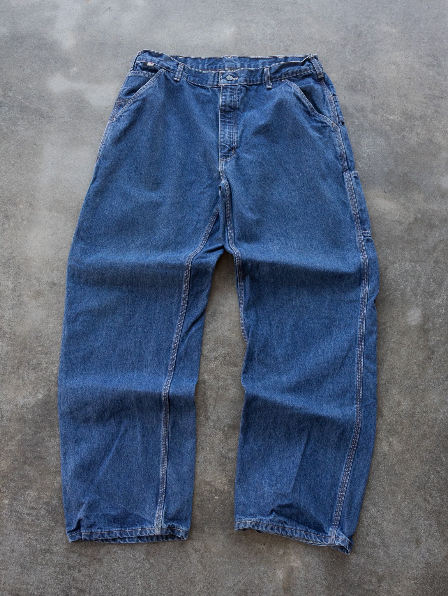 Vintage Blue Carhartt Carpenter Pants (W38)