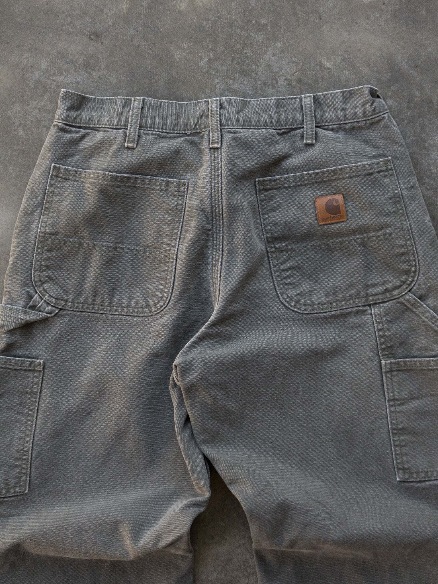 Vintage Moss Green Carhartt Carpenter Pants (W32)