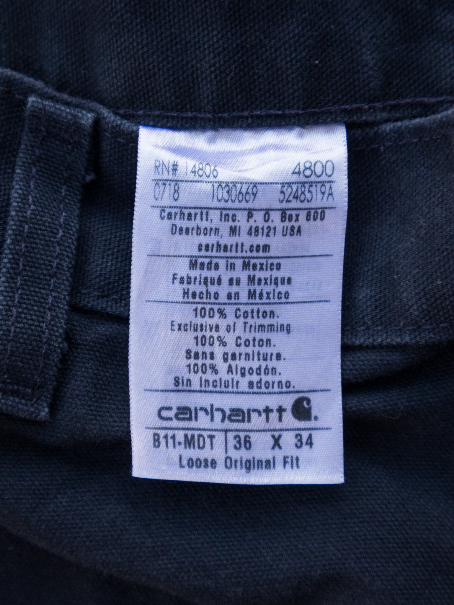 Vintage Blue Carhartt Carpenter Pants (W36)