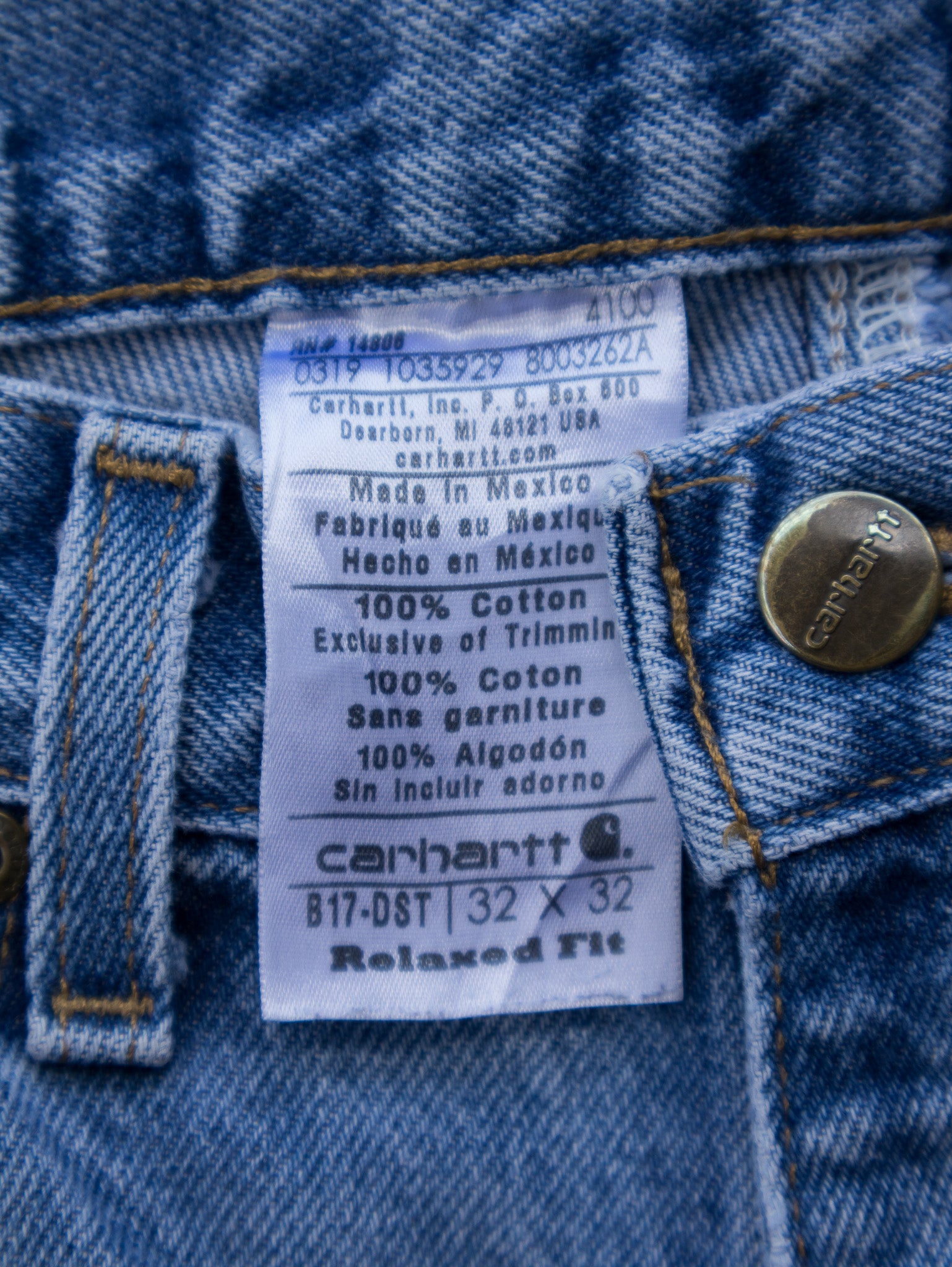 Vintage Blue Carhartt Jeans (W32)