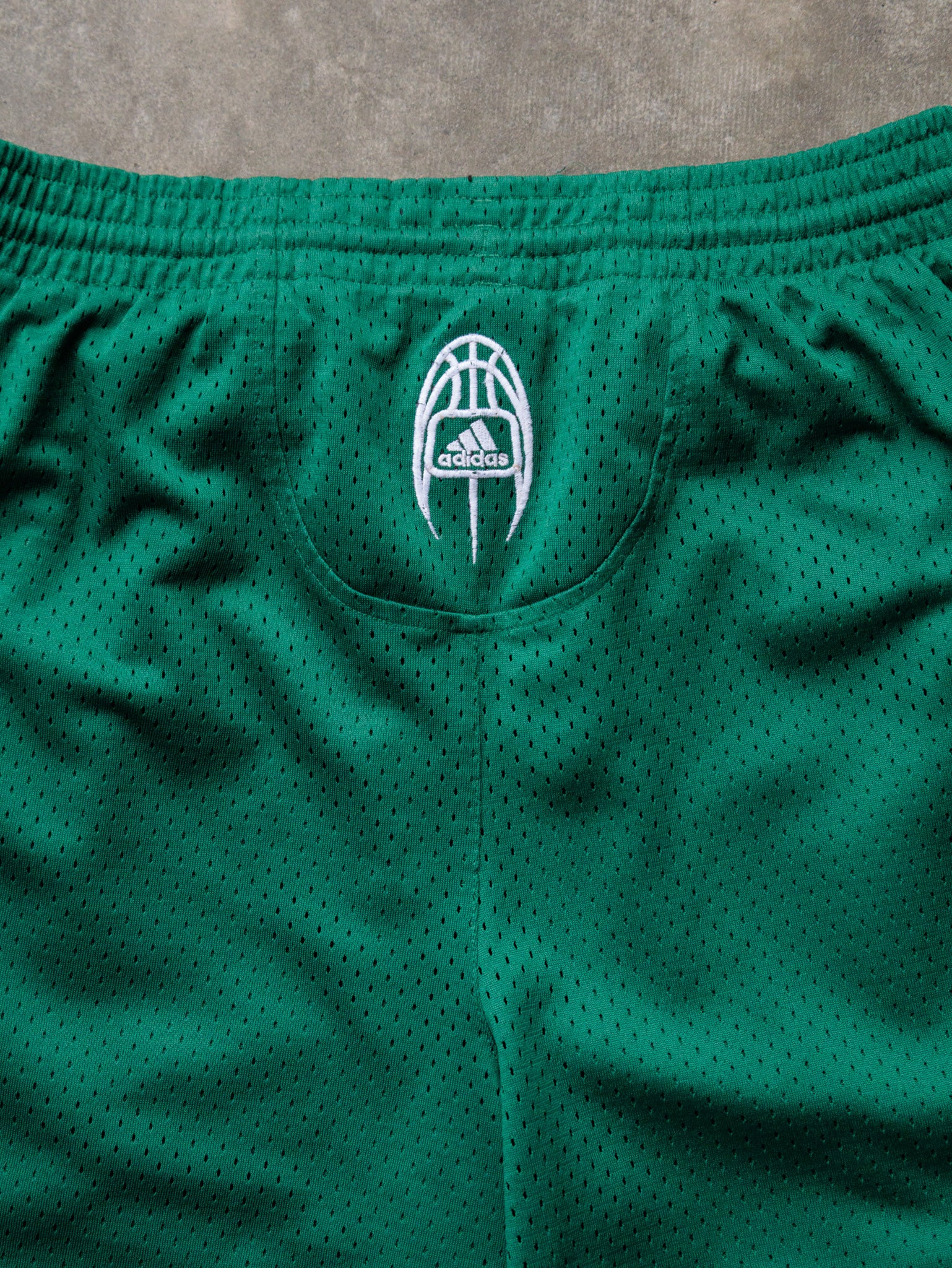 Vintage 00s Green Adidas Basketball Shorts (L)