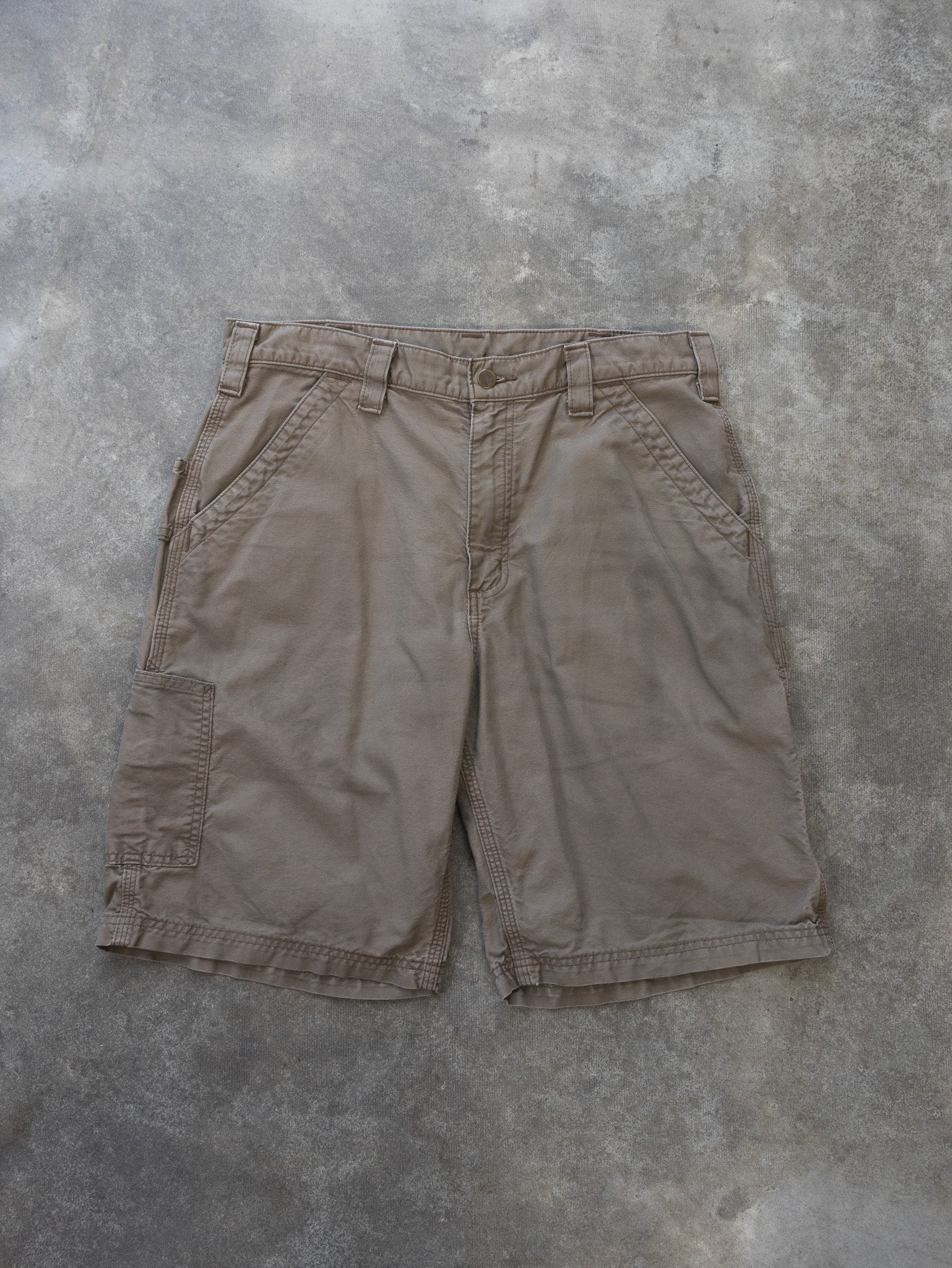 Vintage Brown Carhartt Work Shorts (W34)