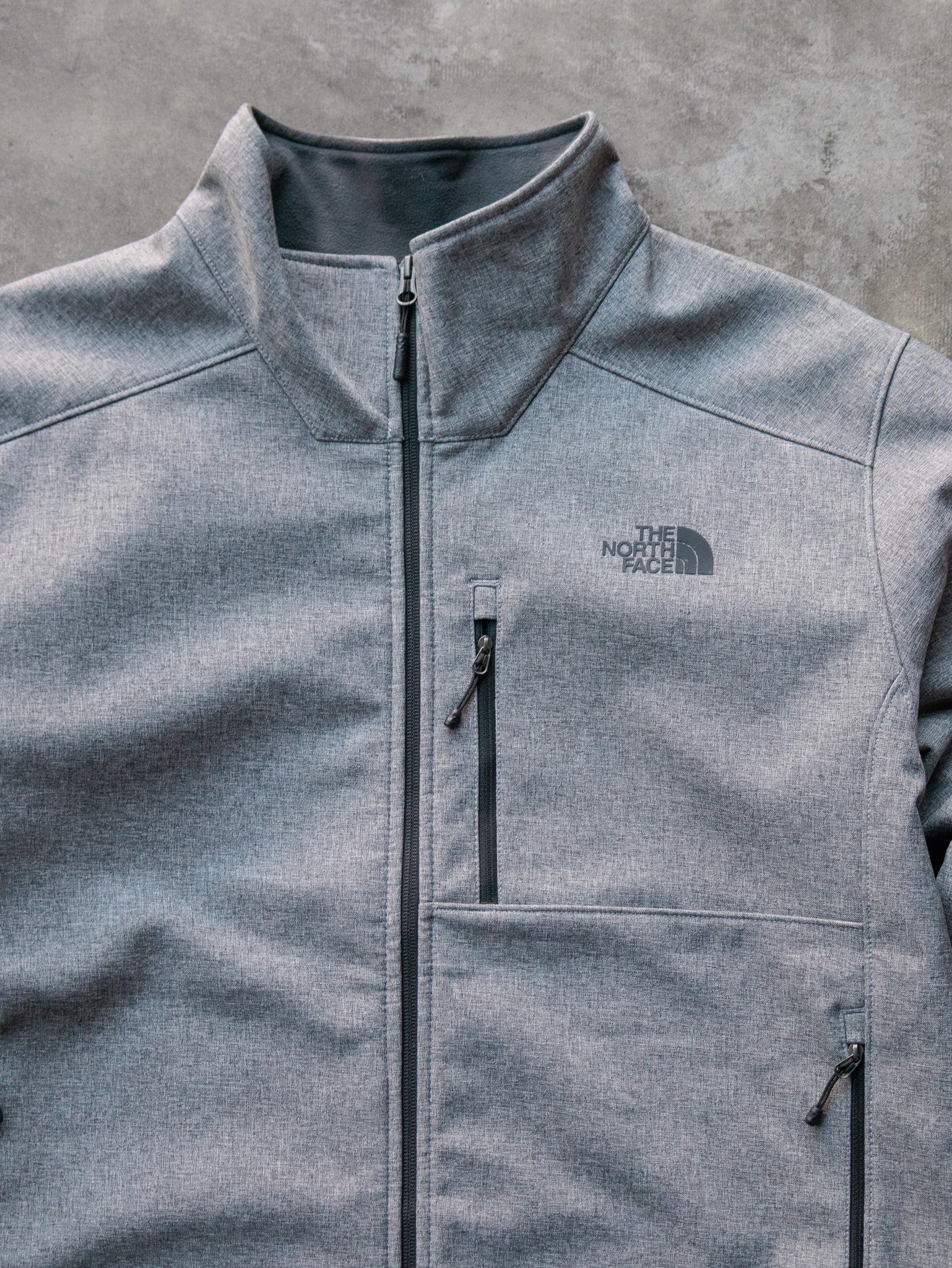 Vintage Grey The North Face Softshell Jacket (XL)