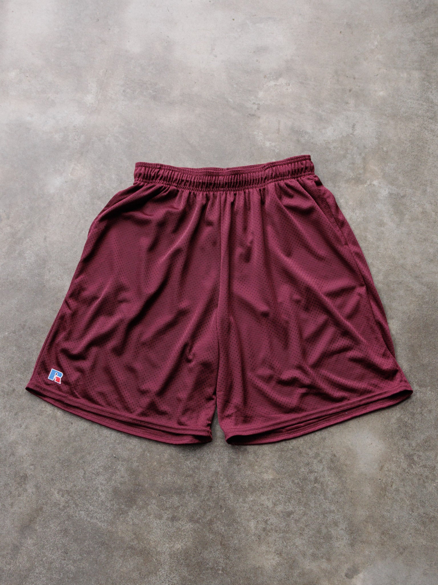 Vintage Red Russell Athletic Mesh Shorts (XL)