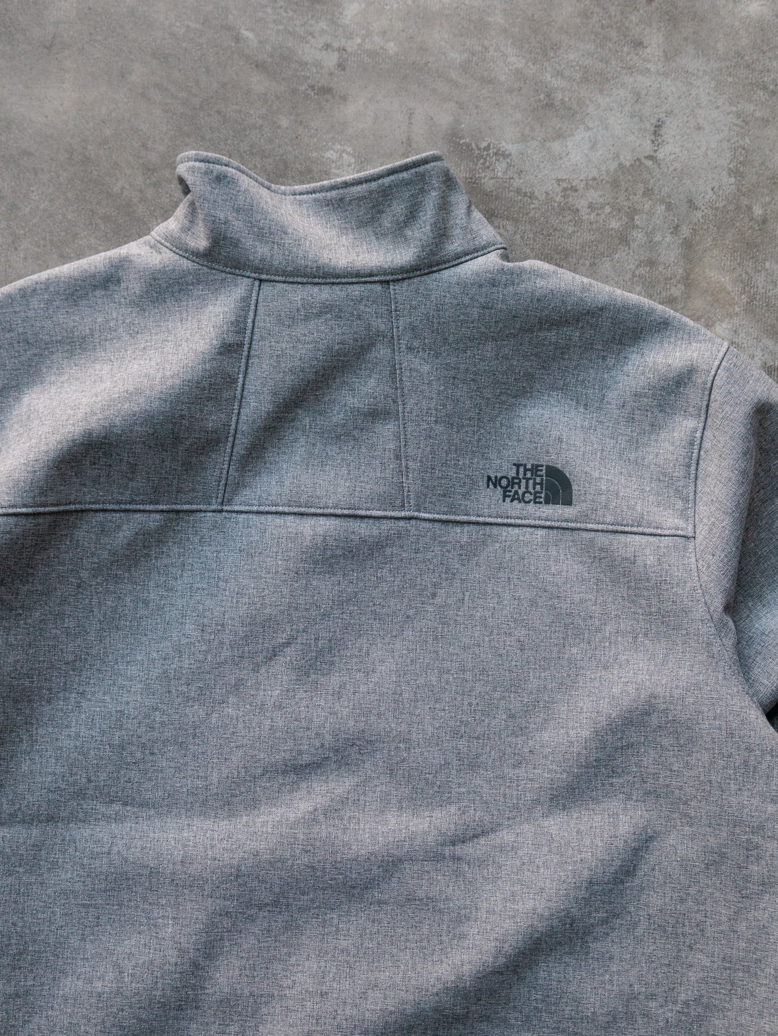 Vintage Grey The North Face Softshell Jacket (XL)