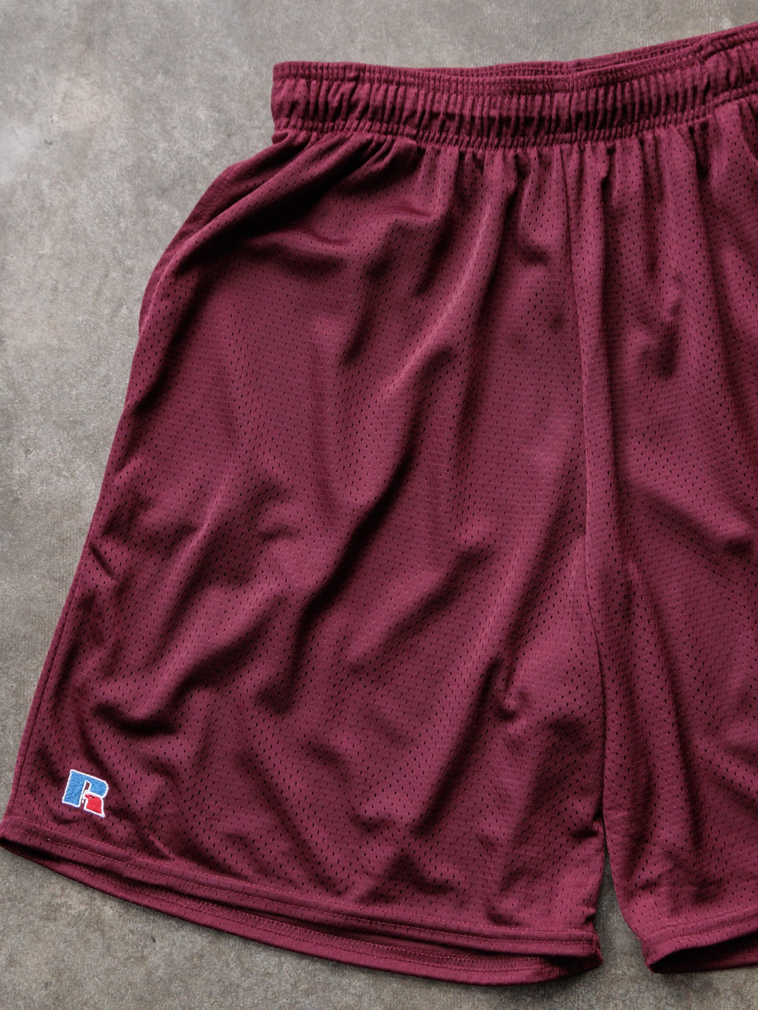 Vintage Red Russell Athletic Mesh Shorts (XL)