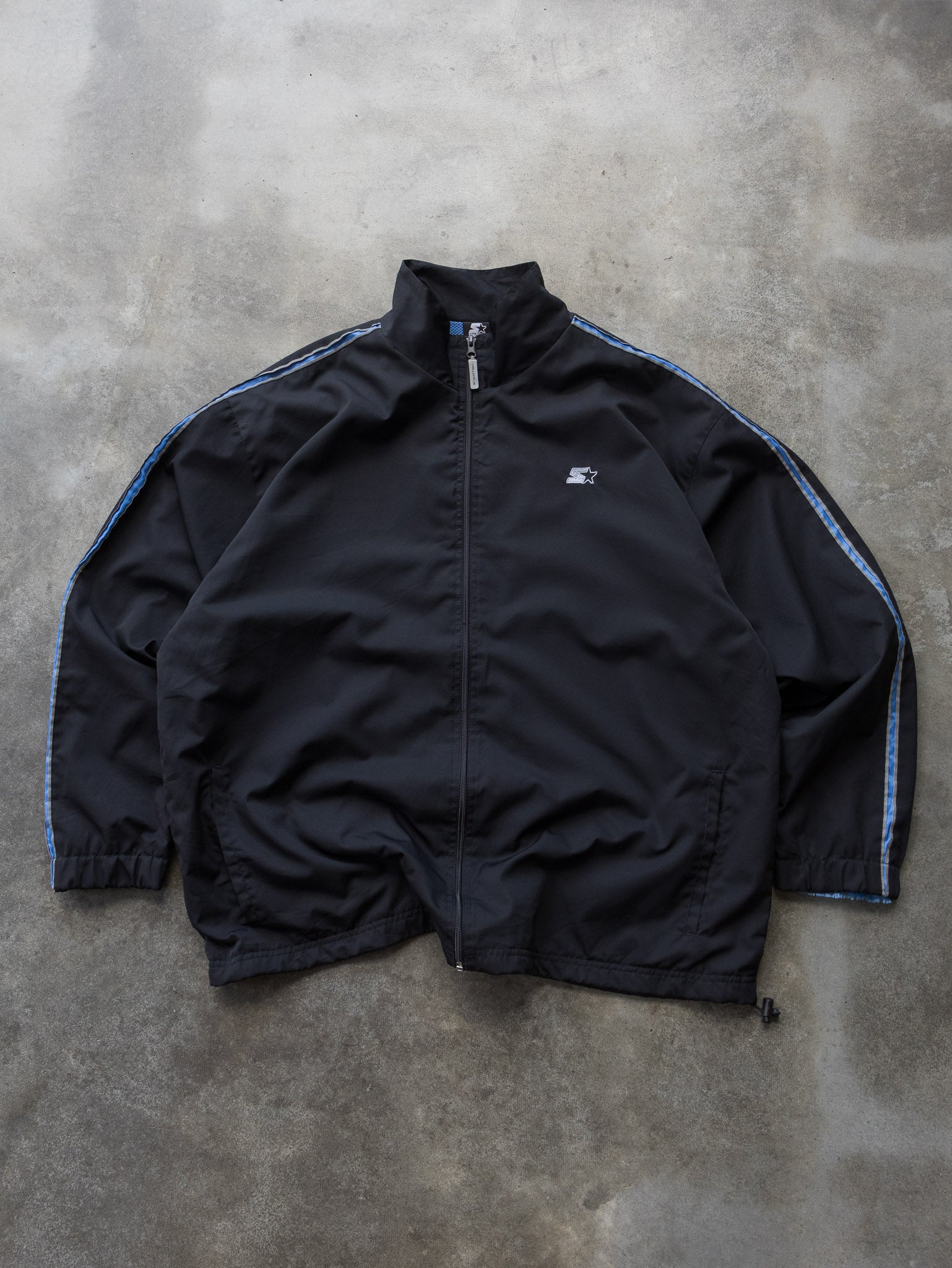 Vintage Black Starter Track Jacket (XL)
