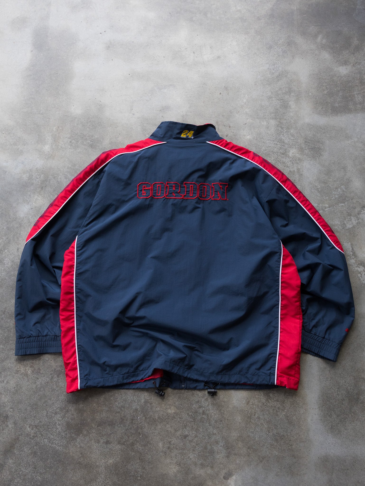 Vintage Navy & Red Jeff Gordon NASCAR Jacket (2XL)