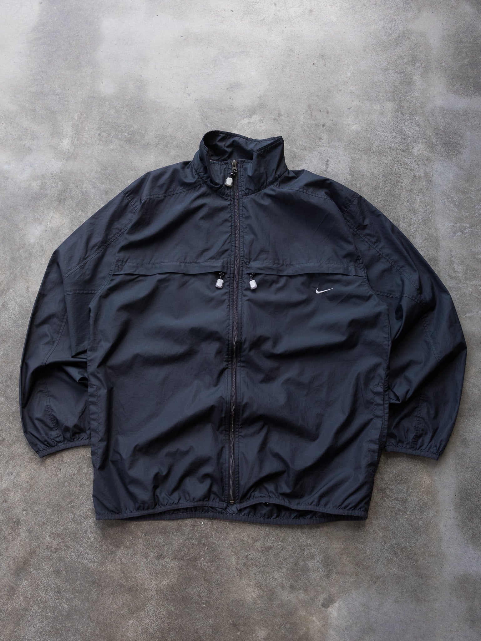 Vintage Black Nike Zip Jacket (XL)