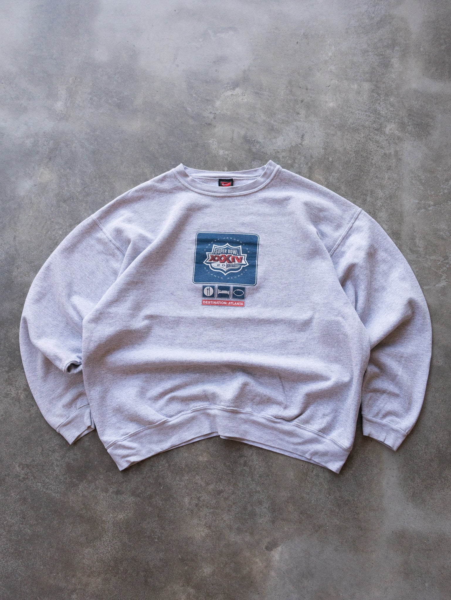 Vintage 2000 Grey Nike Super Bowl Sweatshirt (XL)