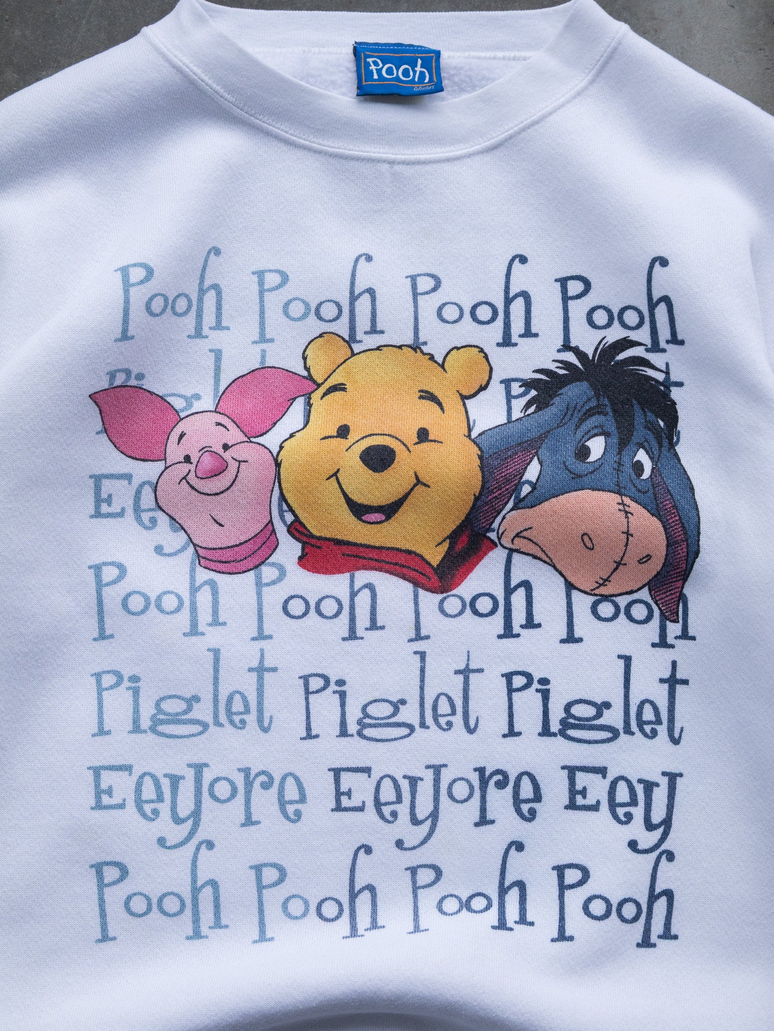 Vintage Pooh, Piglet & Eeyore Sweatshirt (S)
