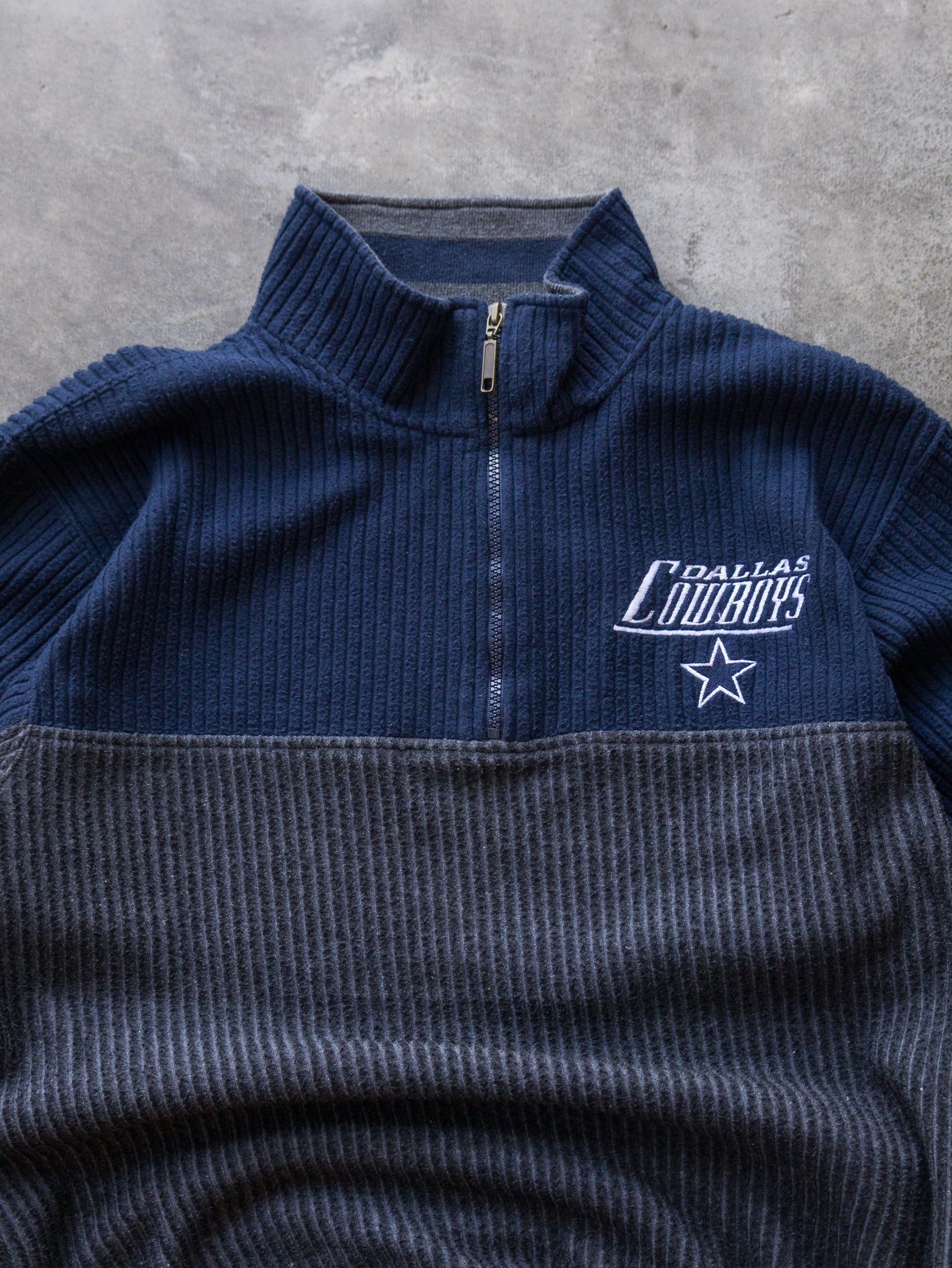 Vintage Lee Sport Dallas Cowboys Quarter Zip Fleece Sweatshirt (M)