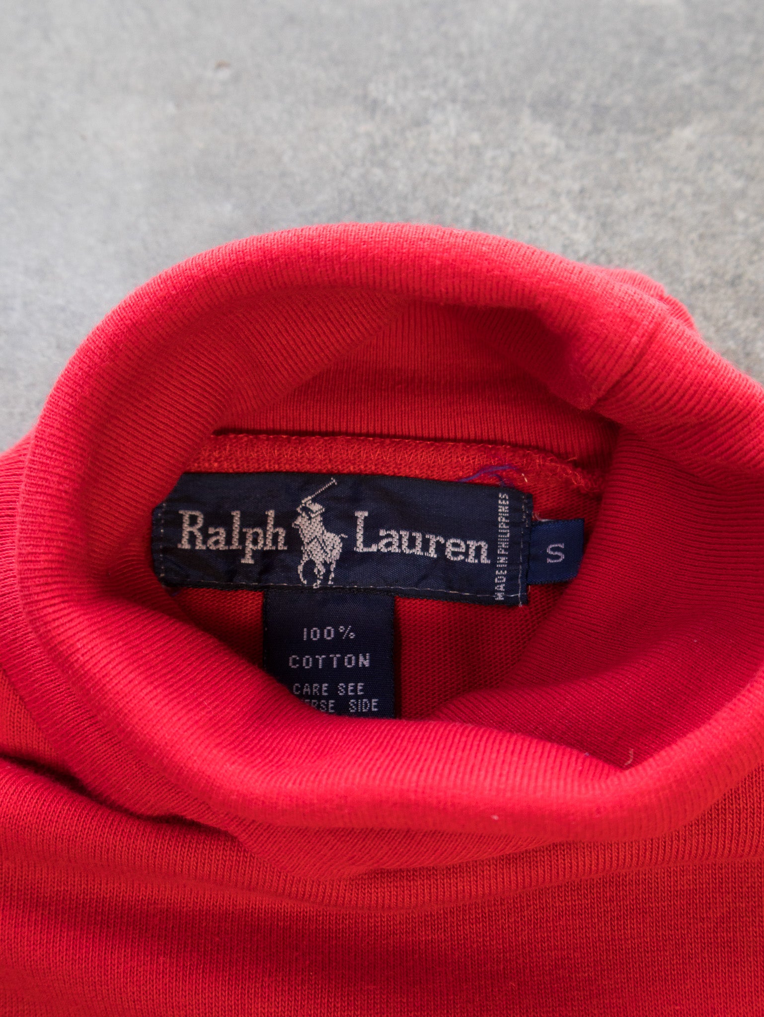 Vintage Red Ralph Lauren Turtle Neck Knit (S)